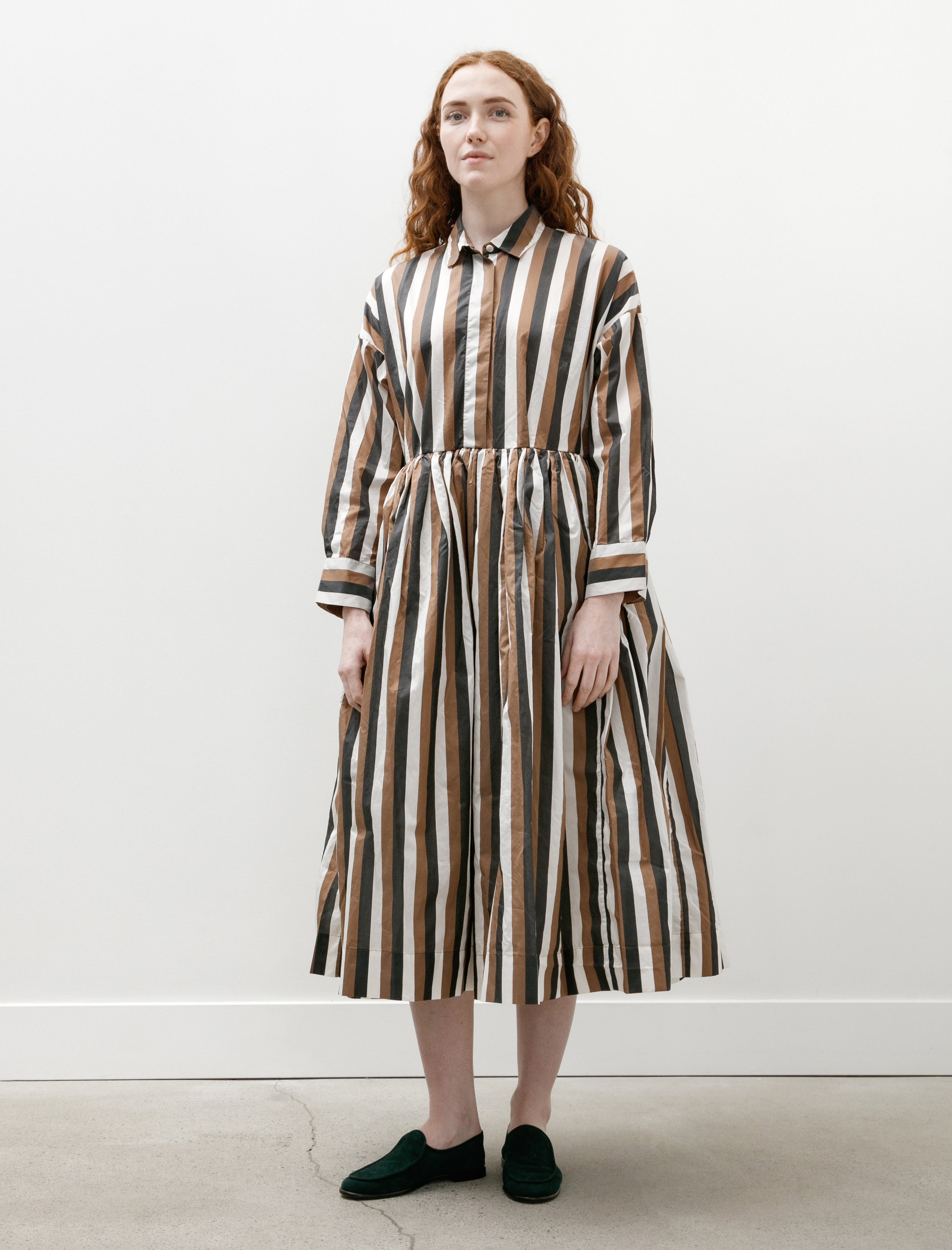 Casey Casey Stephanie Dress Taffeta Stripes