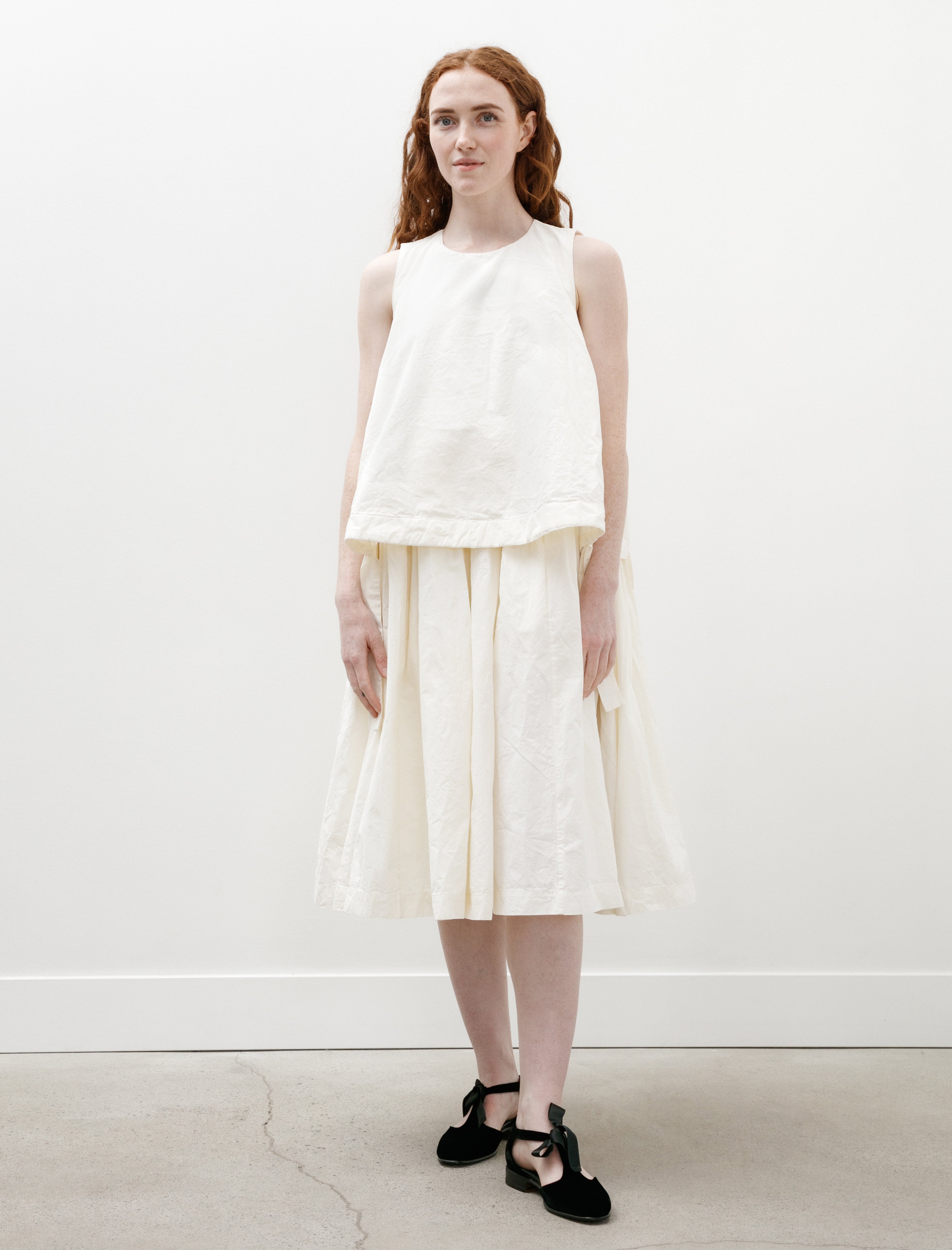 Casey Casey Astrid Dress Paper Cot Off White