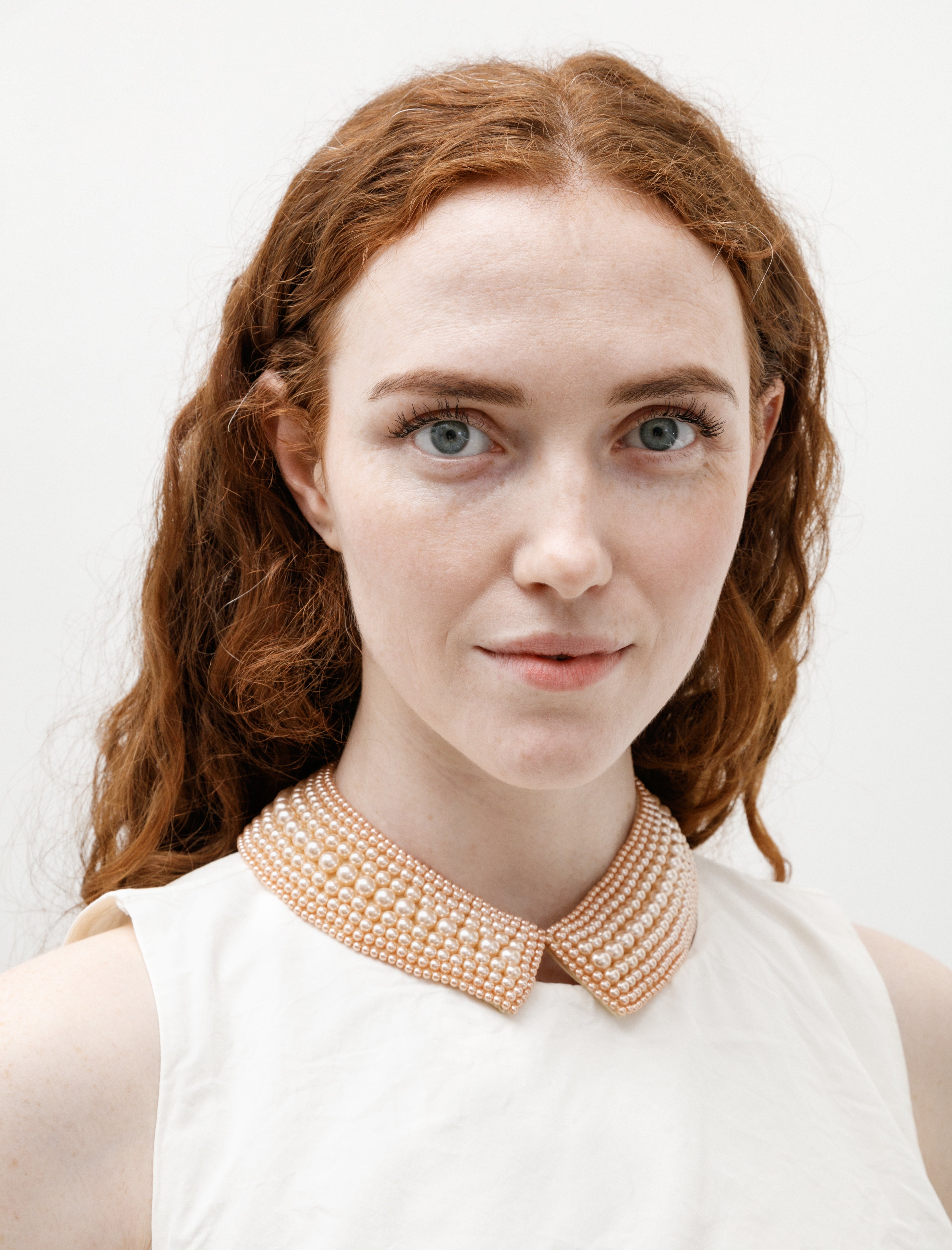 Bode Pearl and Silk Collar