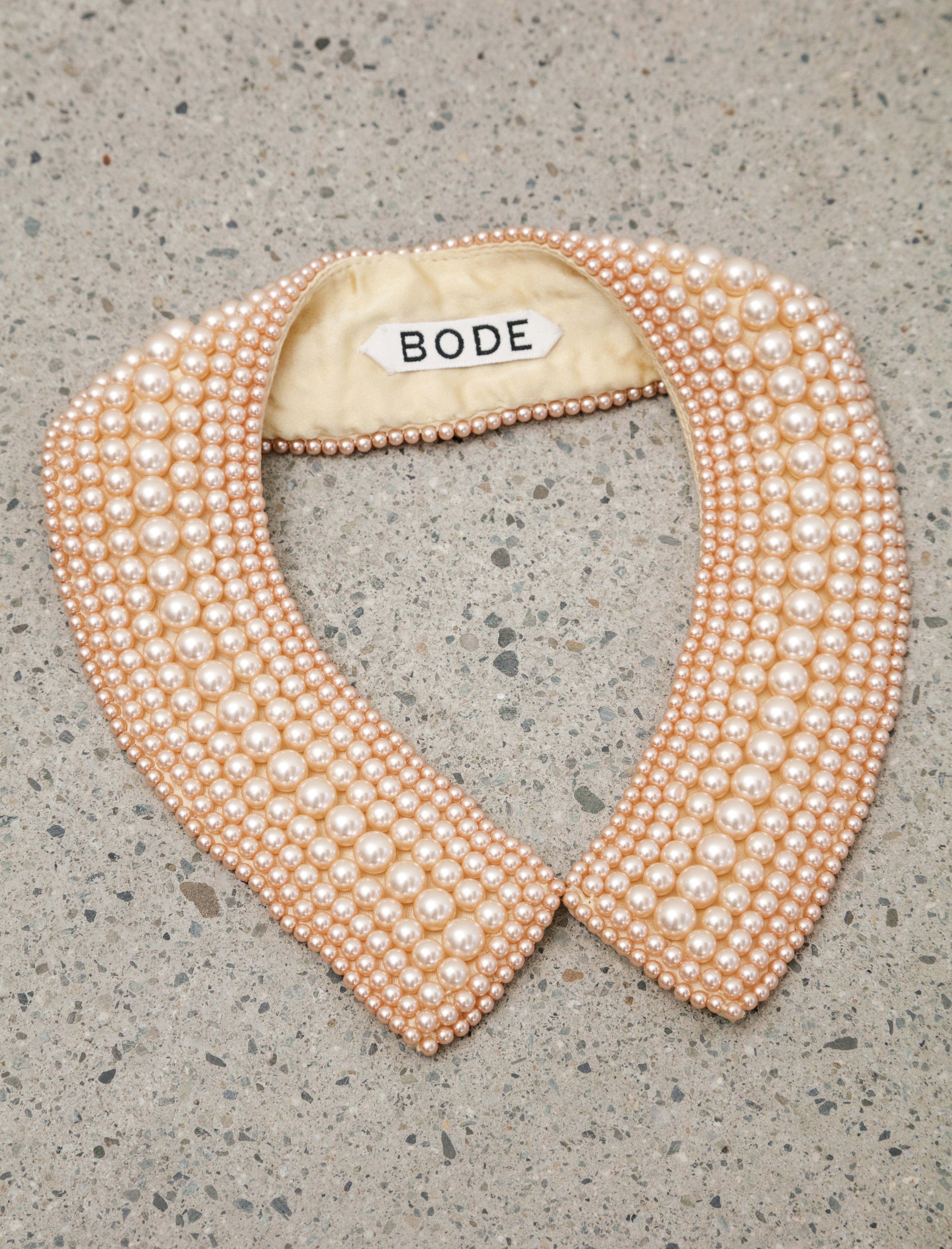 Bode Pearl and Silk Collar