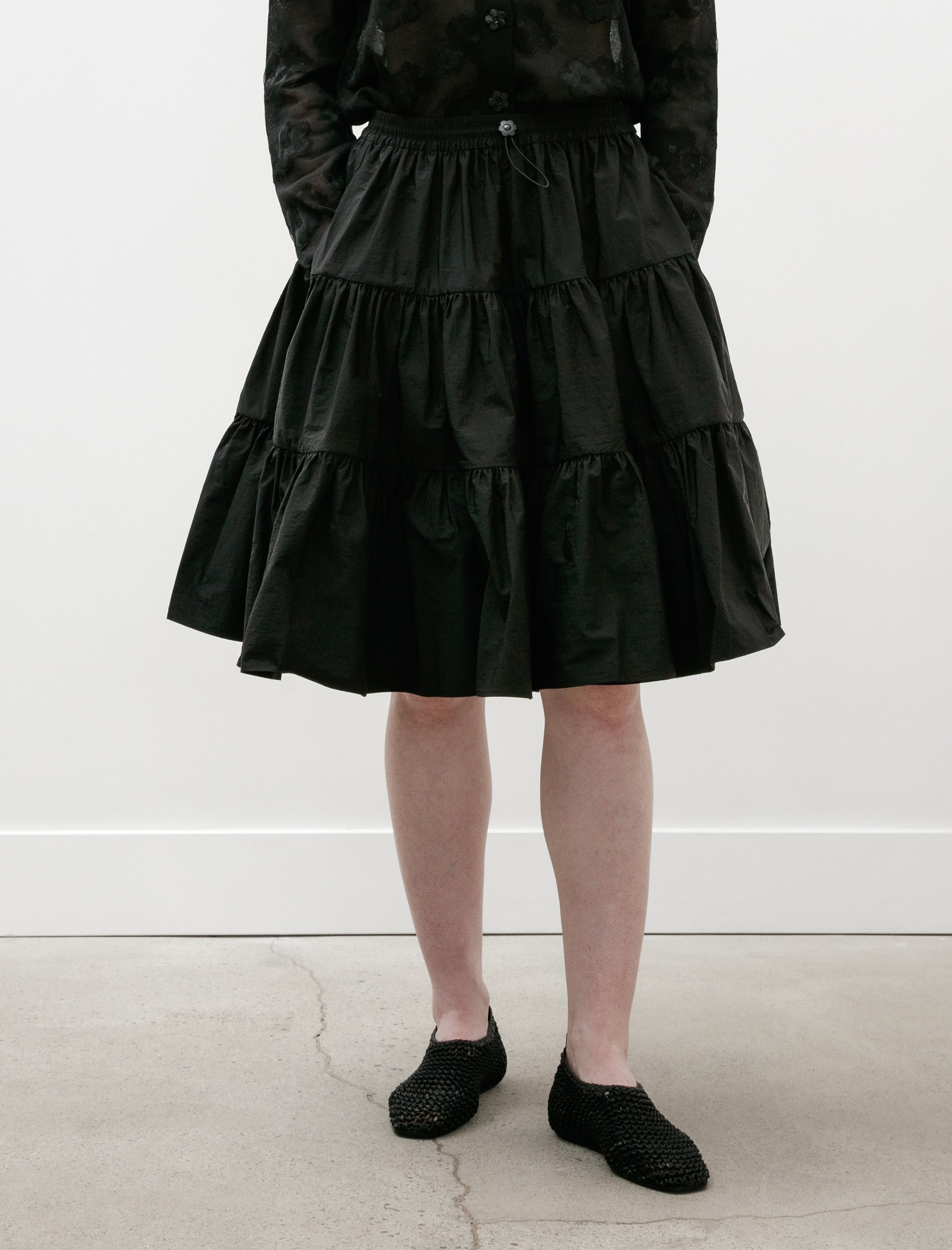 Cecilie Bahnsen Alec Skirt Taffeta Black