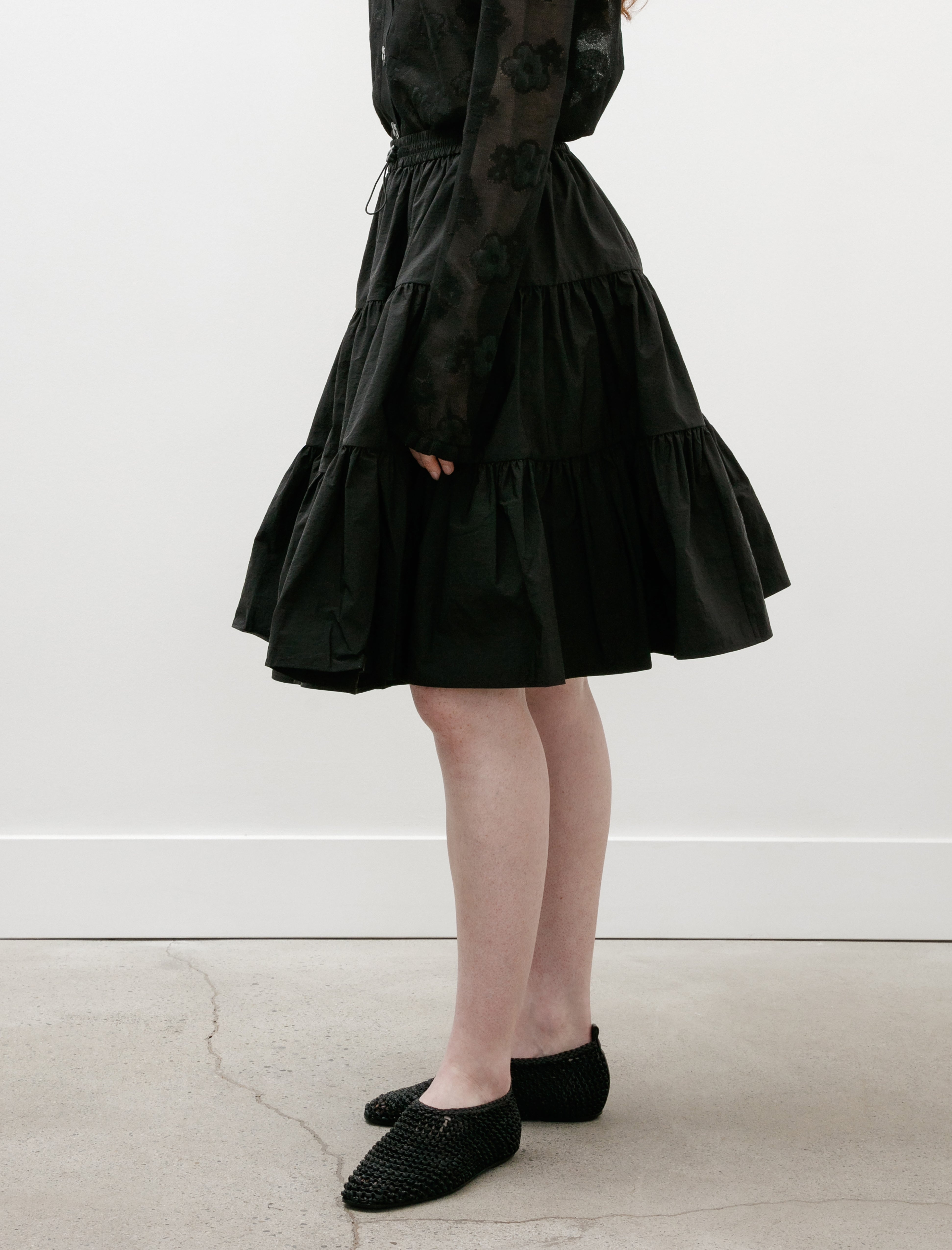 Cecilie Bahnsen Alec Skirt Taffeta Black