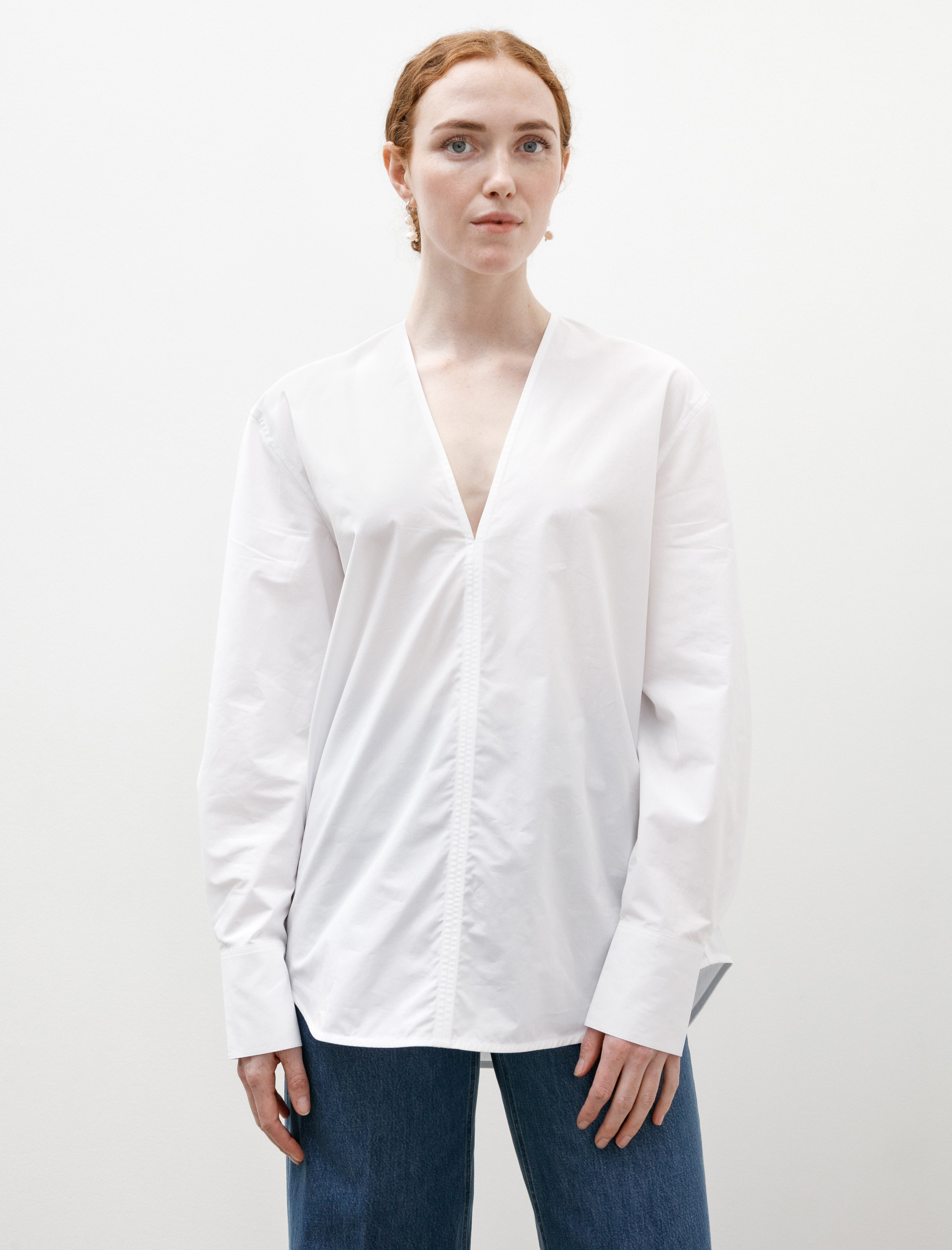 Totëme V-Neck Shirt White