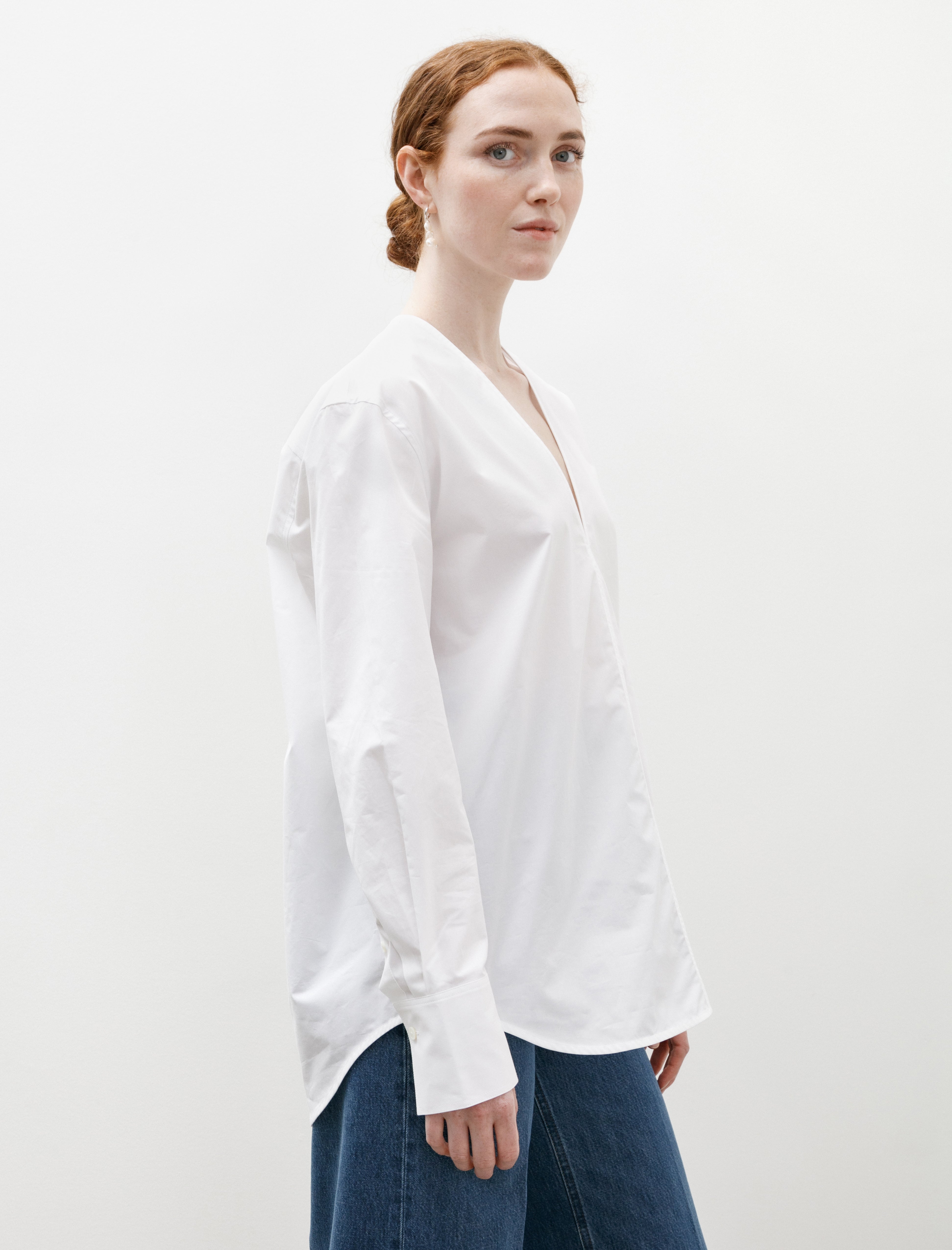 Totëme V-Neck Shirt White