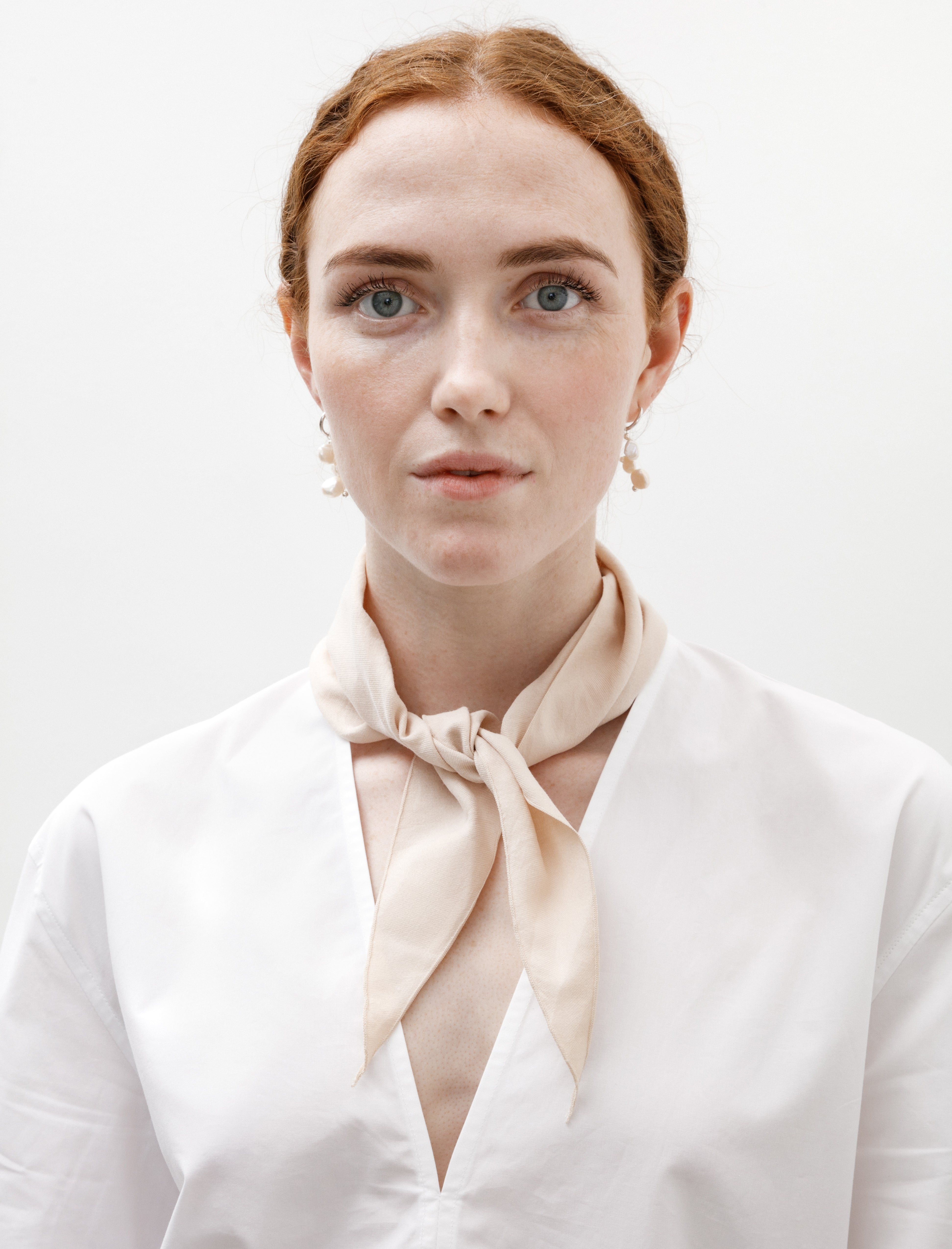 Yoko Sakamoto Short Scarf Chestnut