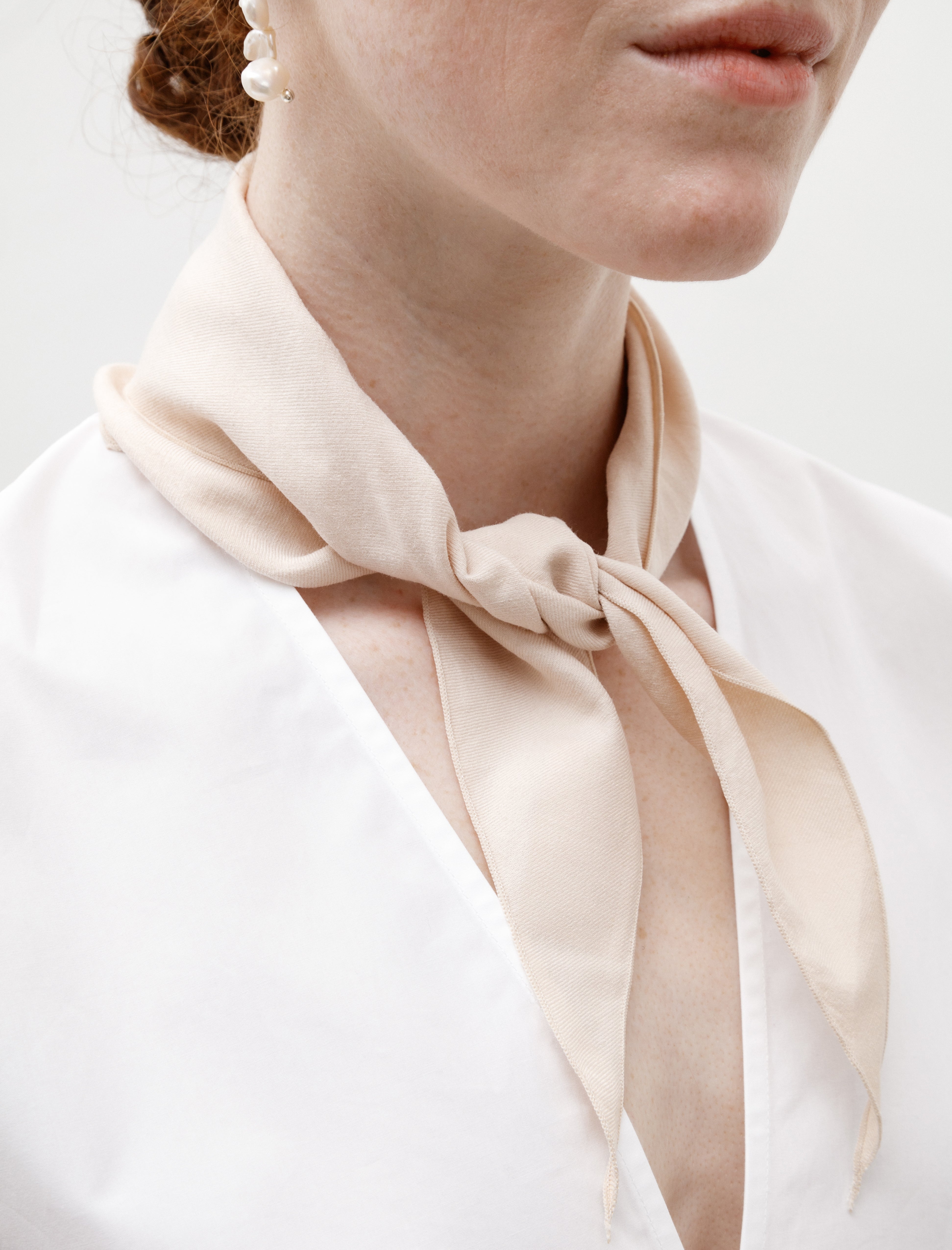 Yoko Sakamoto Short Scarf Chestnut