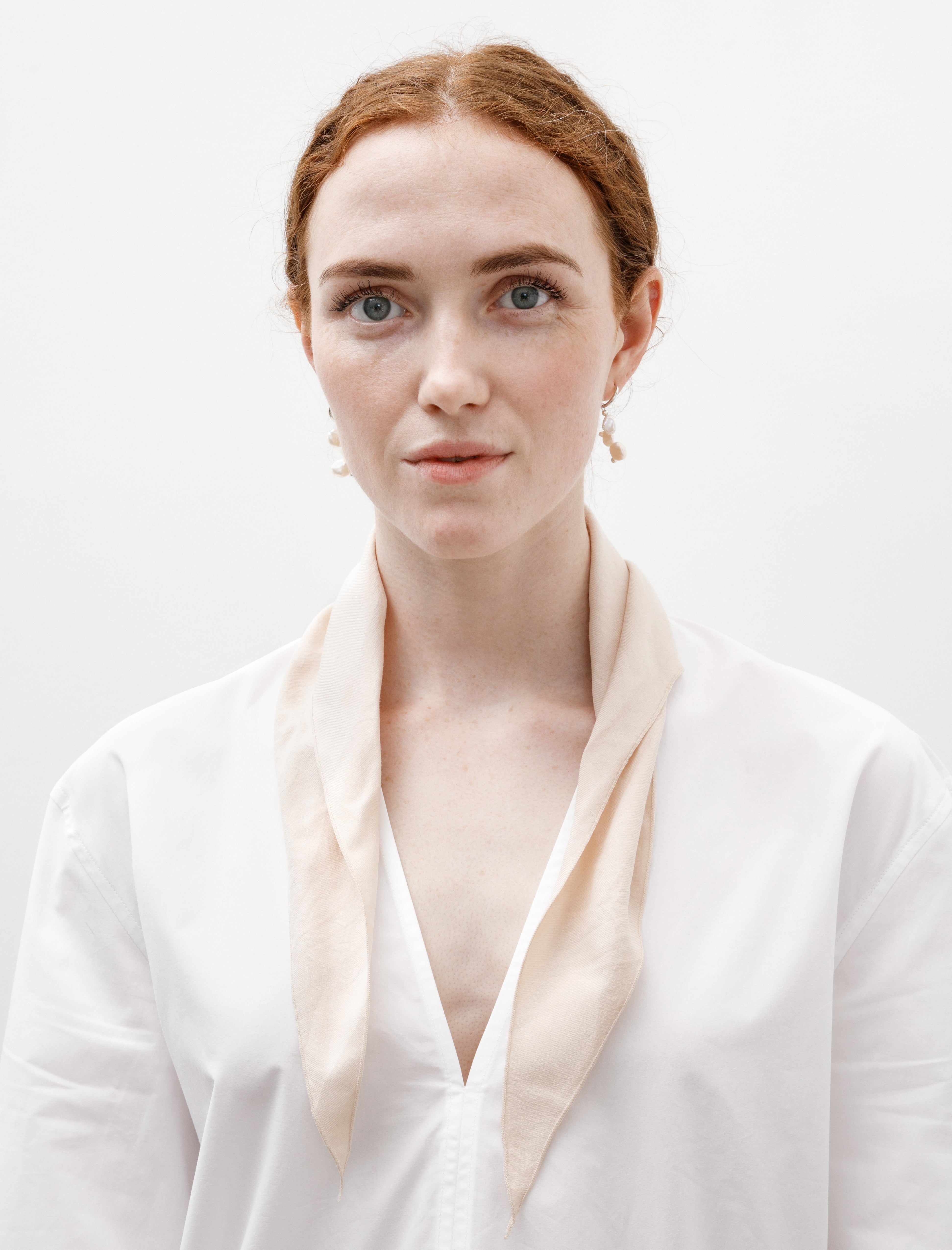 Yoko Sakamoto Short Scarf Chestnut