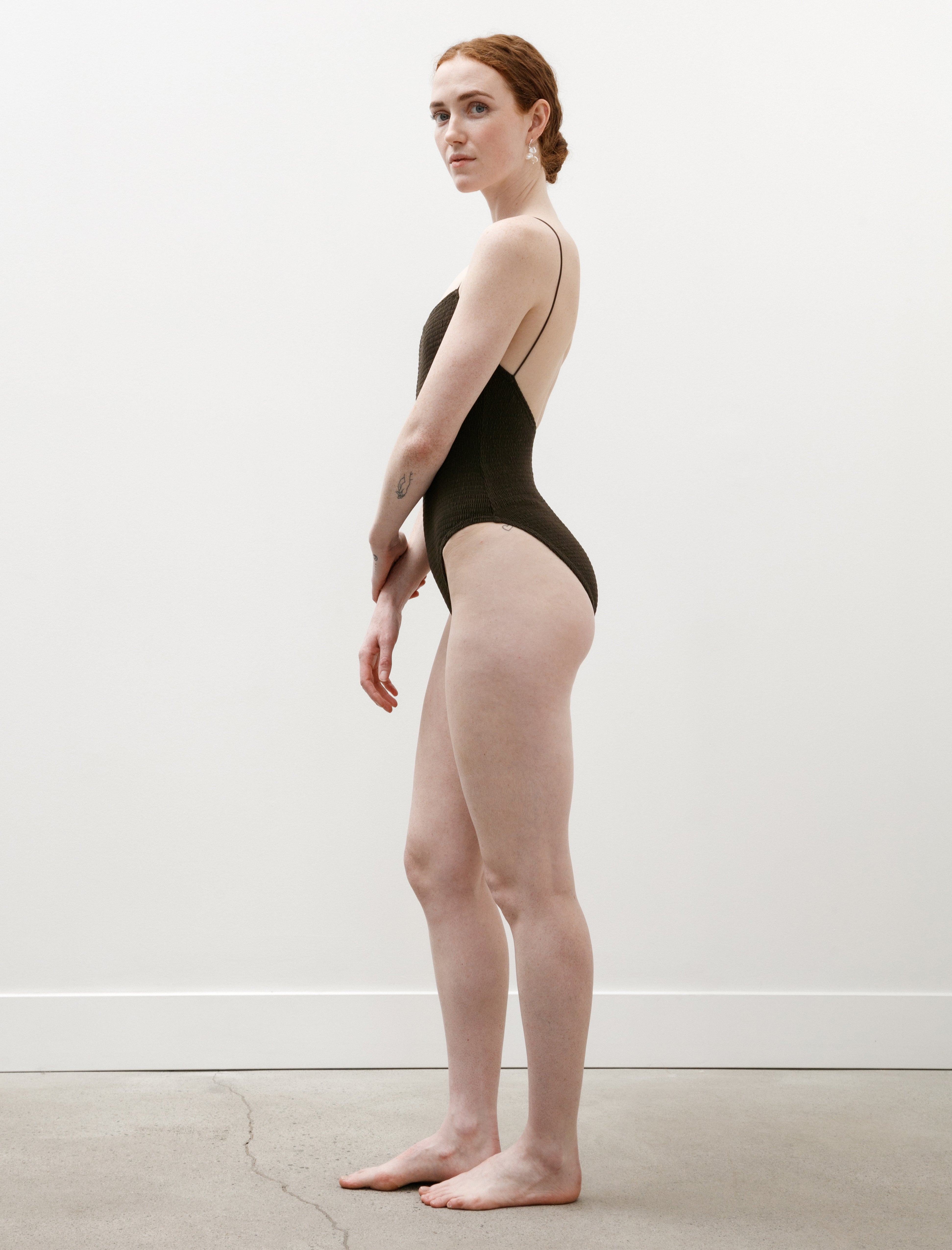 Totëme Smocked Swimsuit Pepper