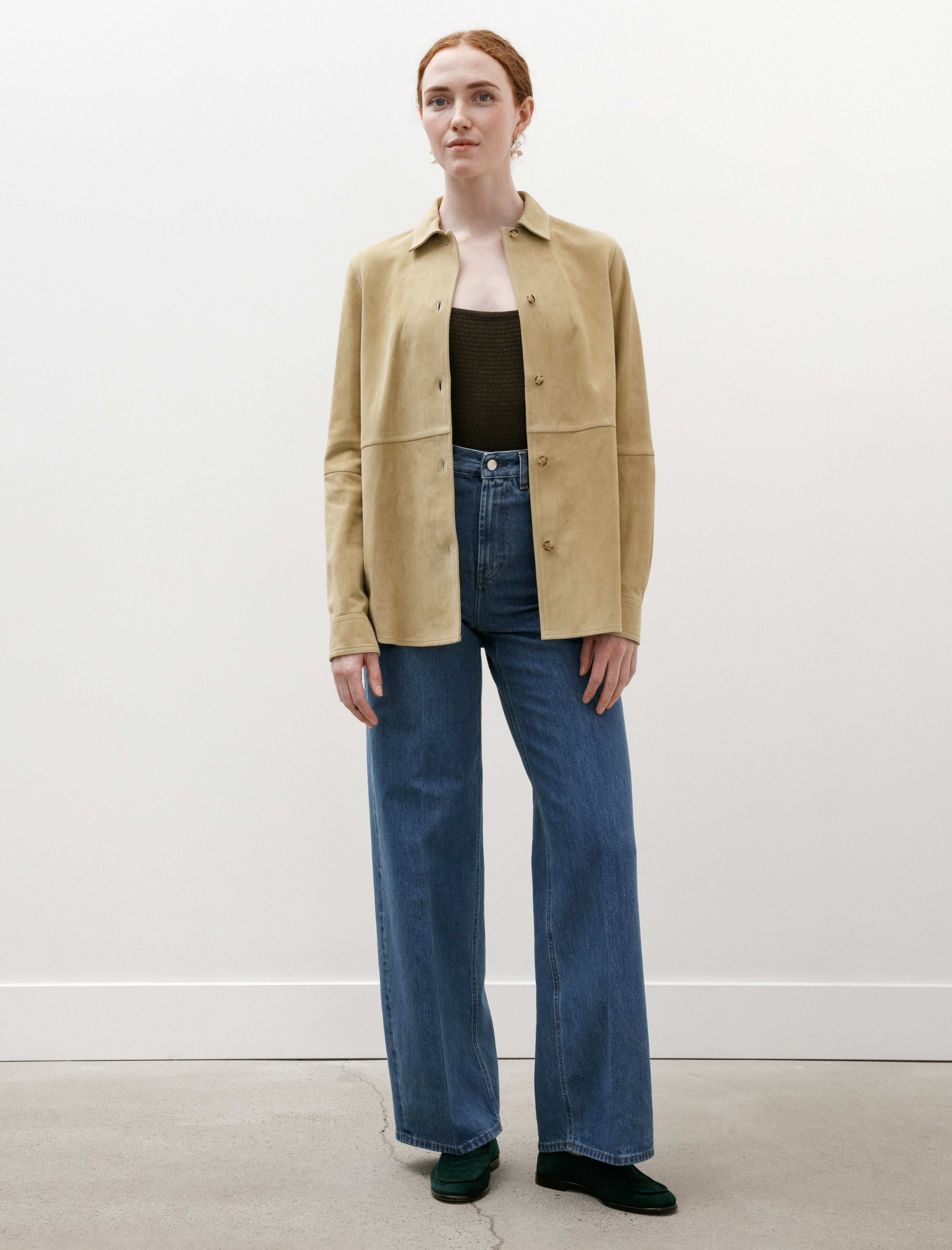 Totëme Soft Suede Shirt Desert