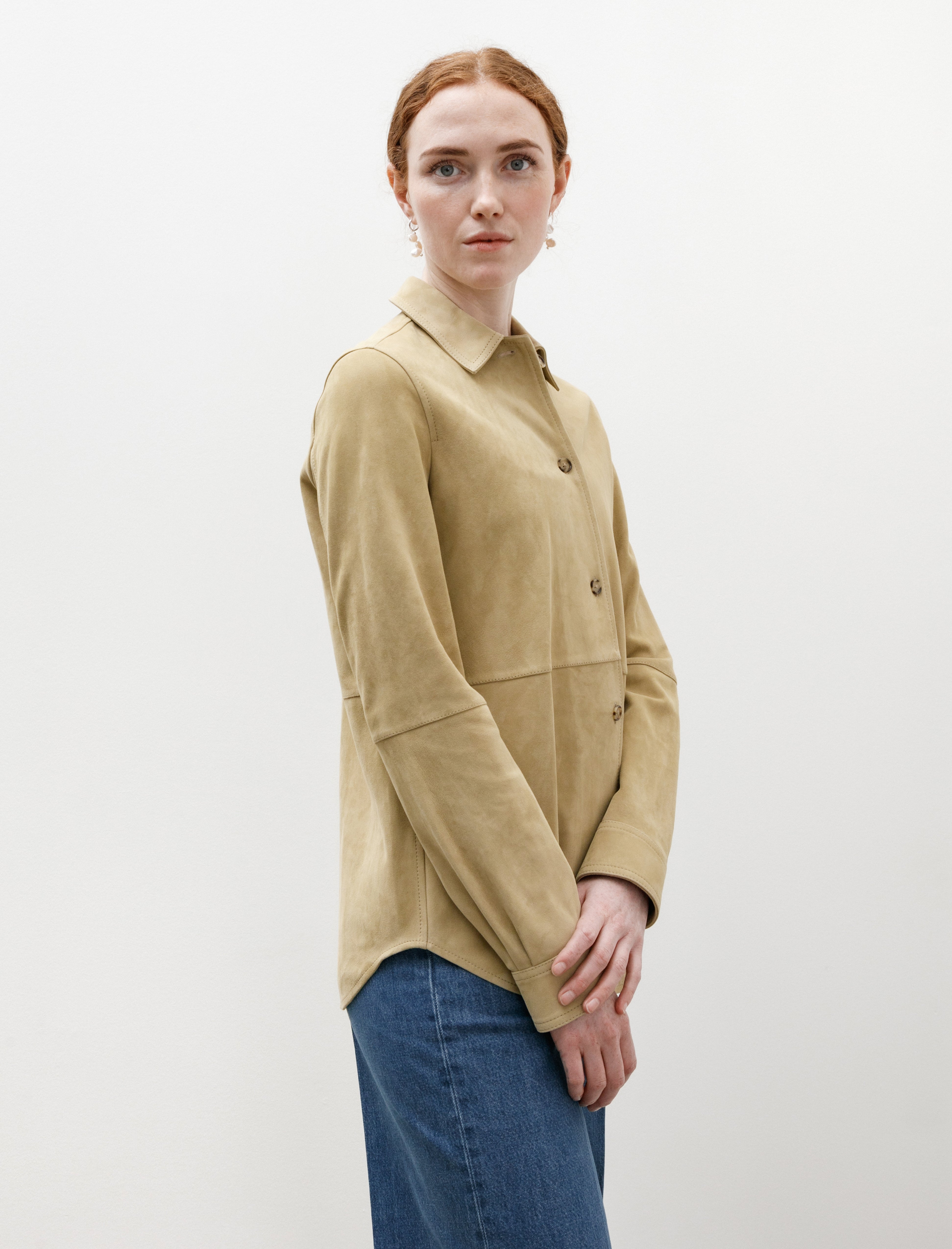 Totëme Soft Suede Shirt Desert
