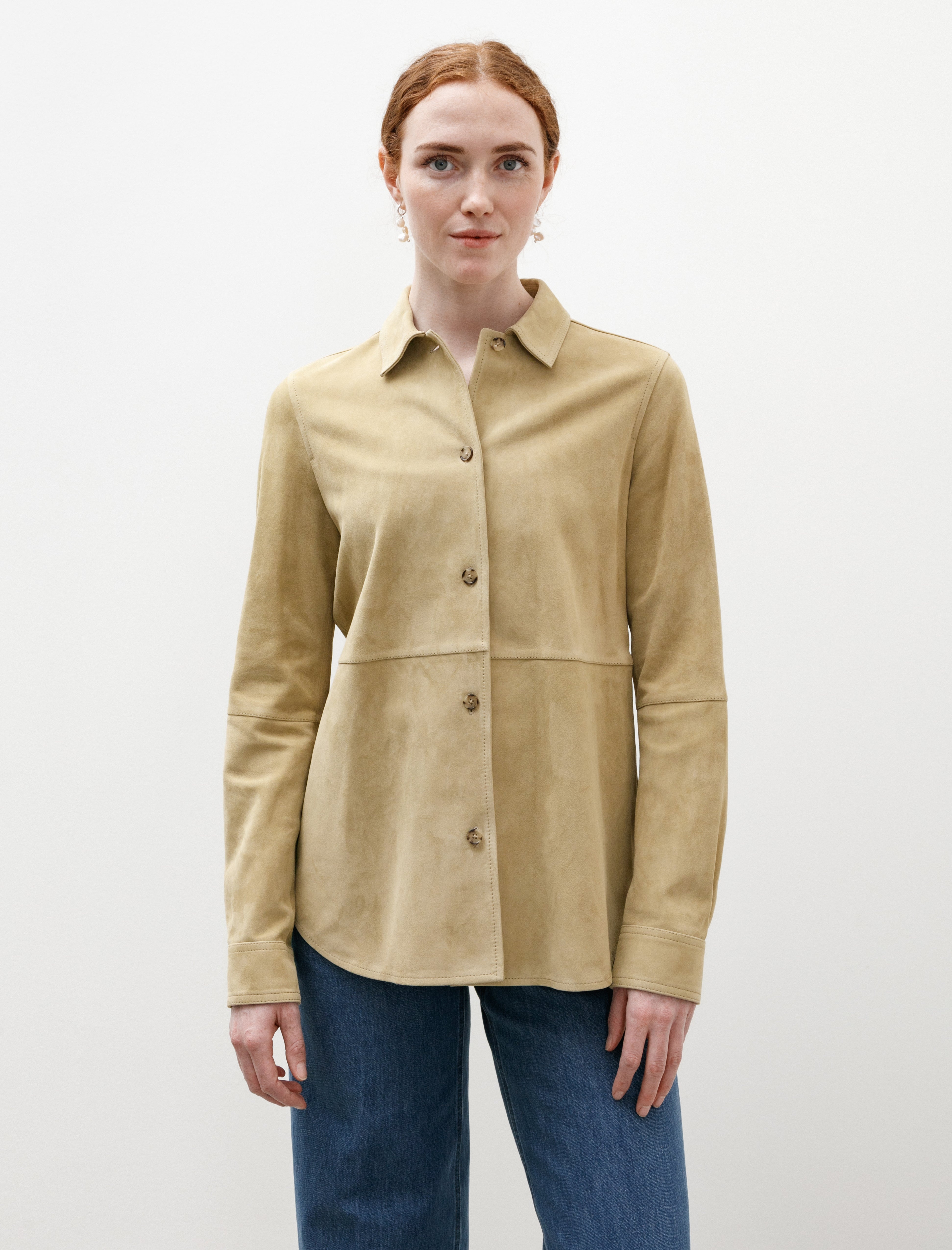 Totëme Soft Suede Shirt Desert