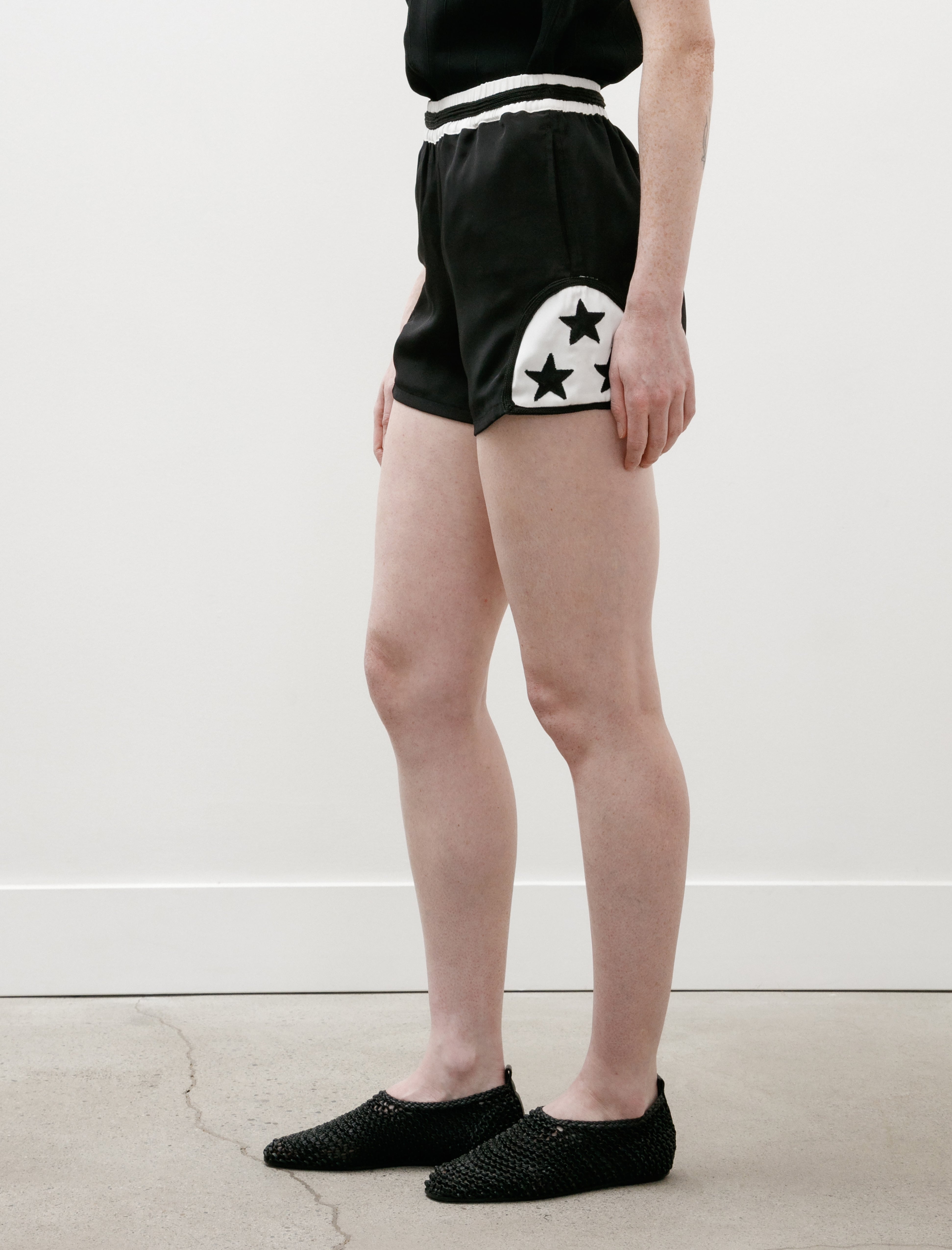 Bode Silk Star Field Shorts