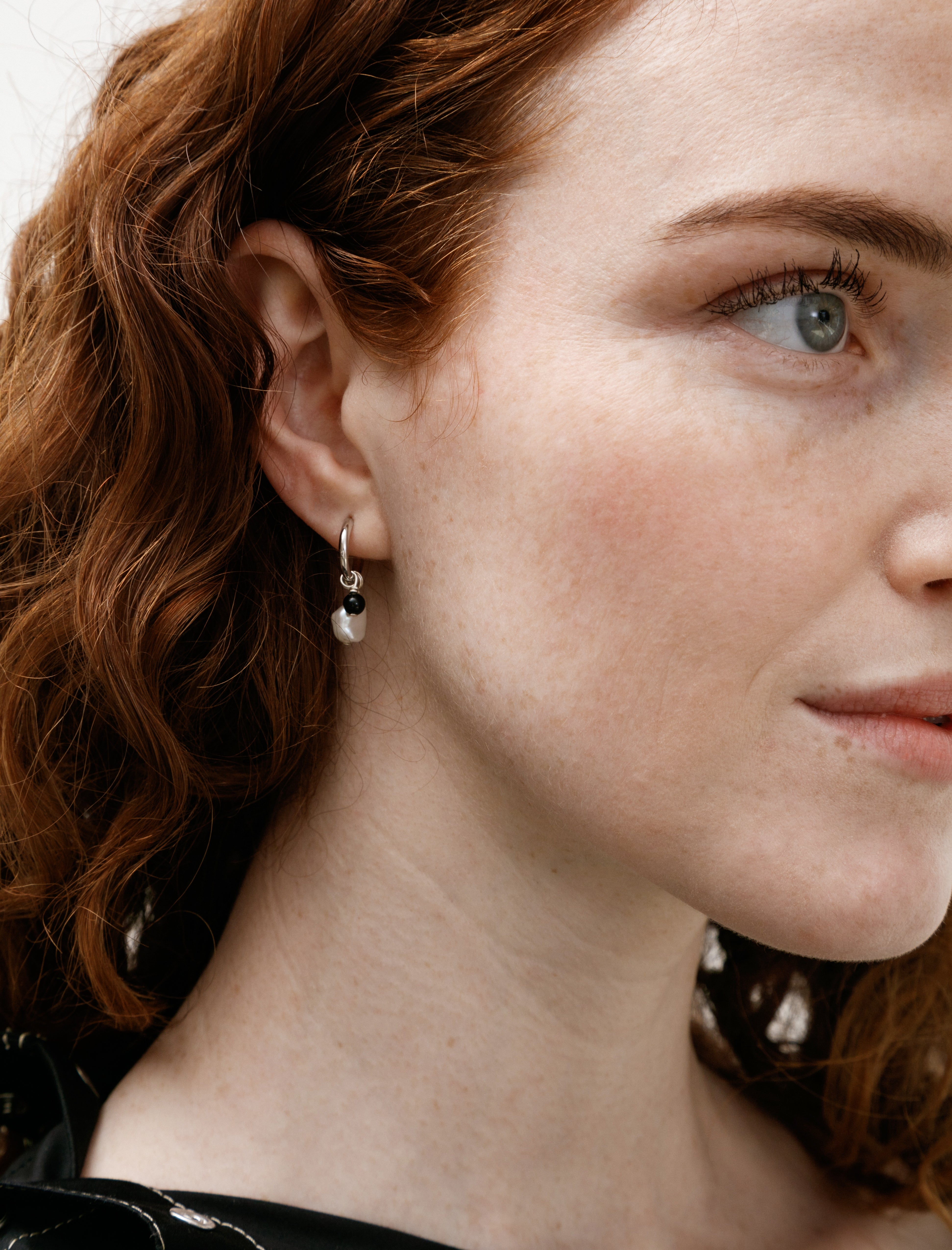 Santangelo Baba Earrings Baby Black Agate