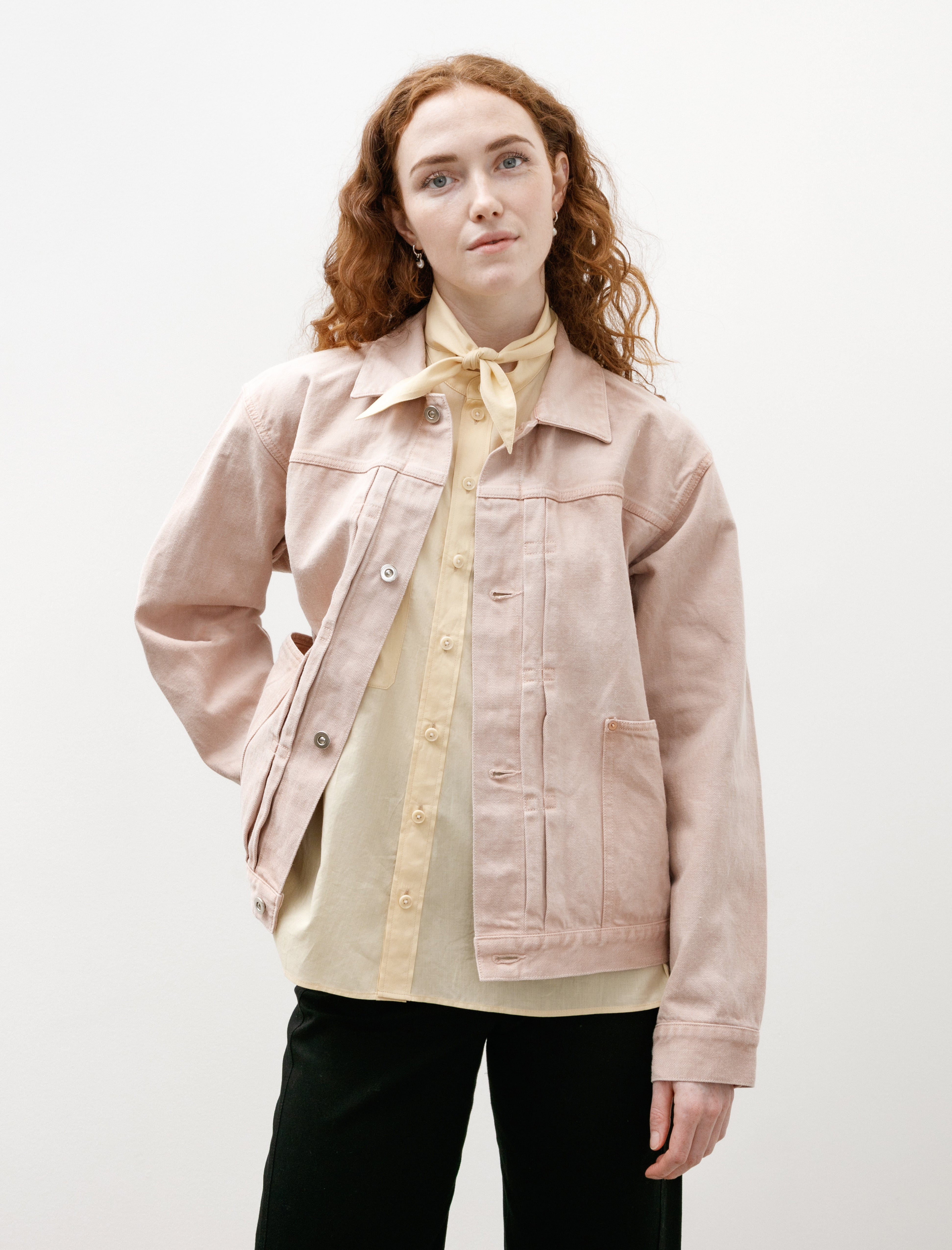 Yoko Sakamoto Pleats Blouse Chestnut