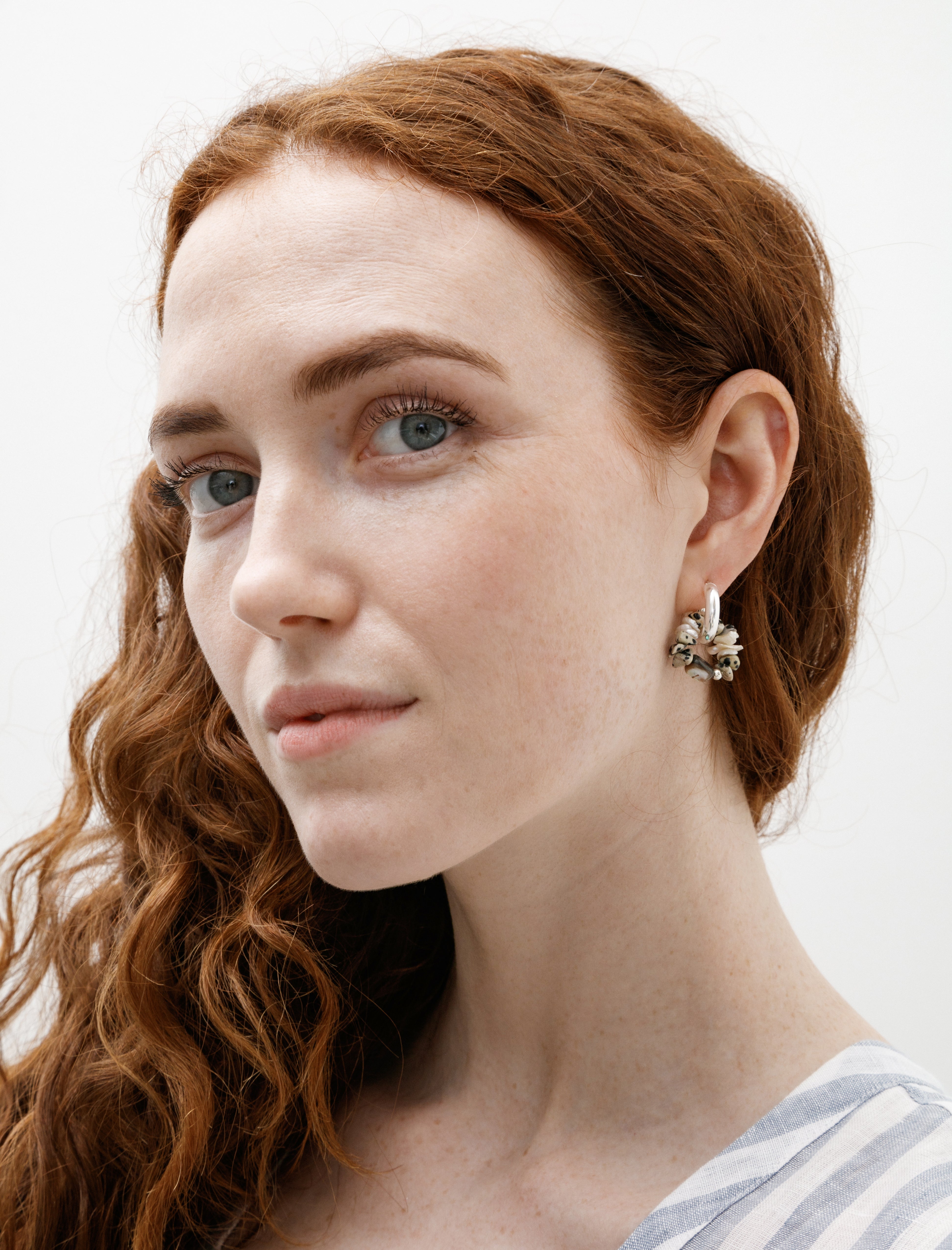 Santangelo Che Bomba Earring Abalone Hoop