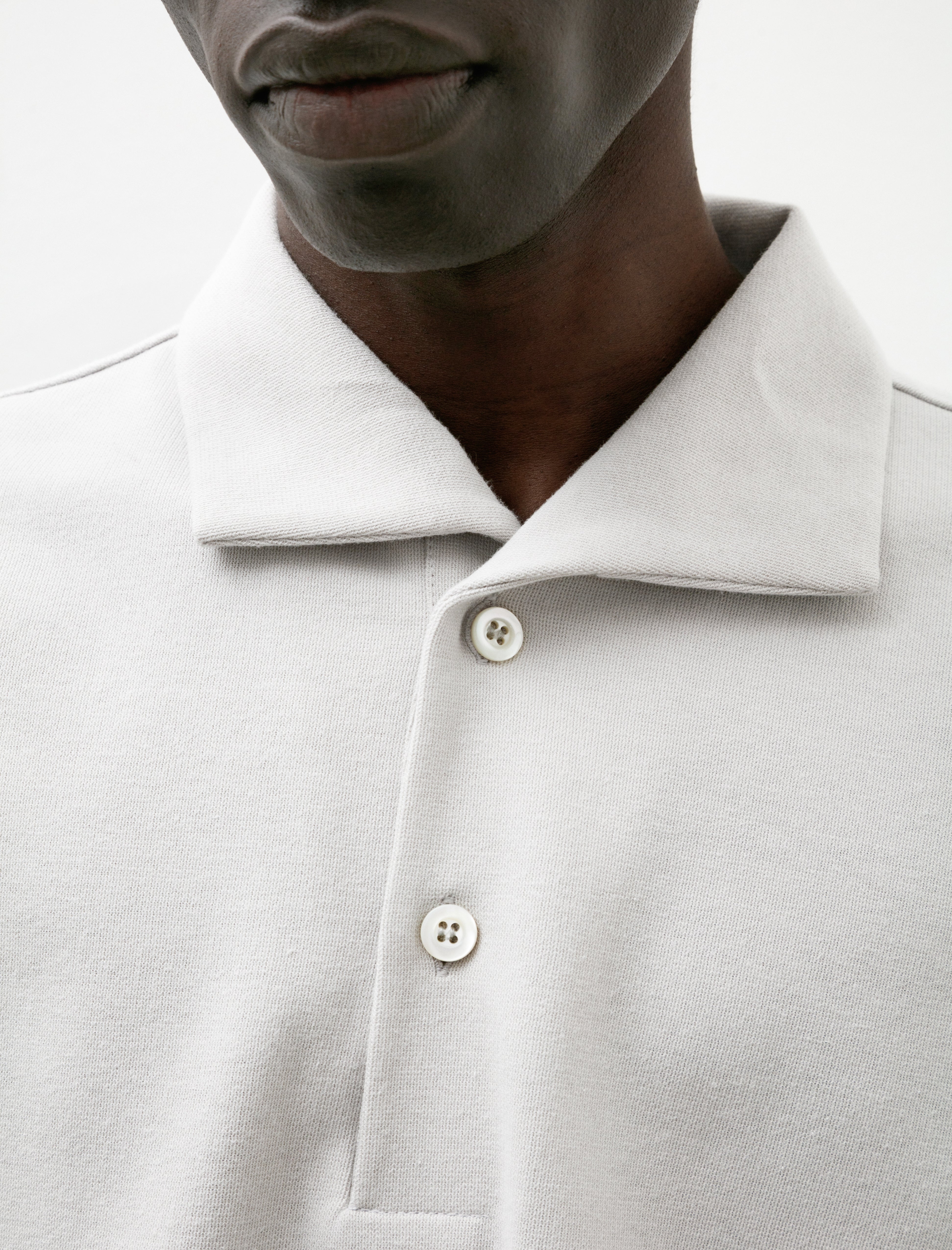 Arpenteur Polo Rachel Cotton Mesh Off White