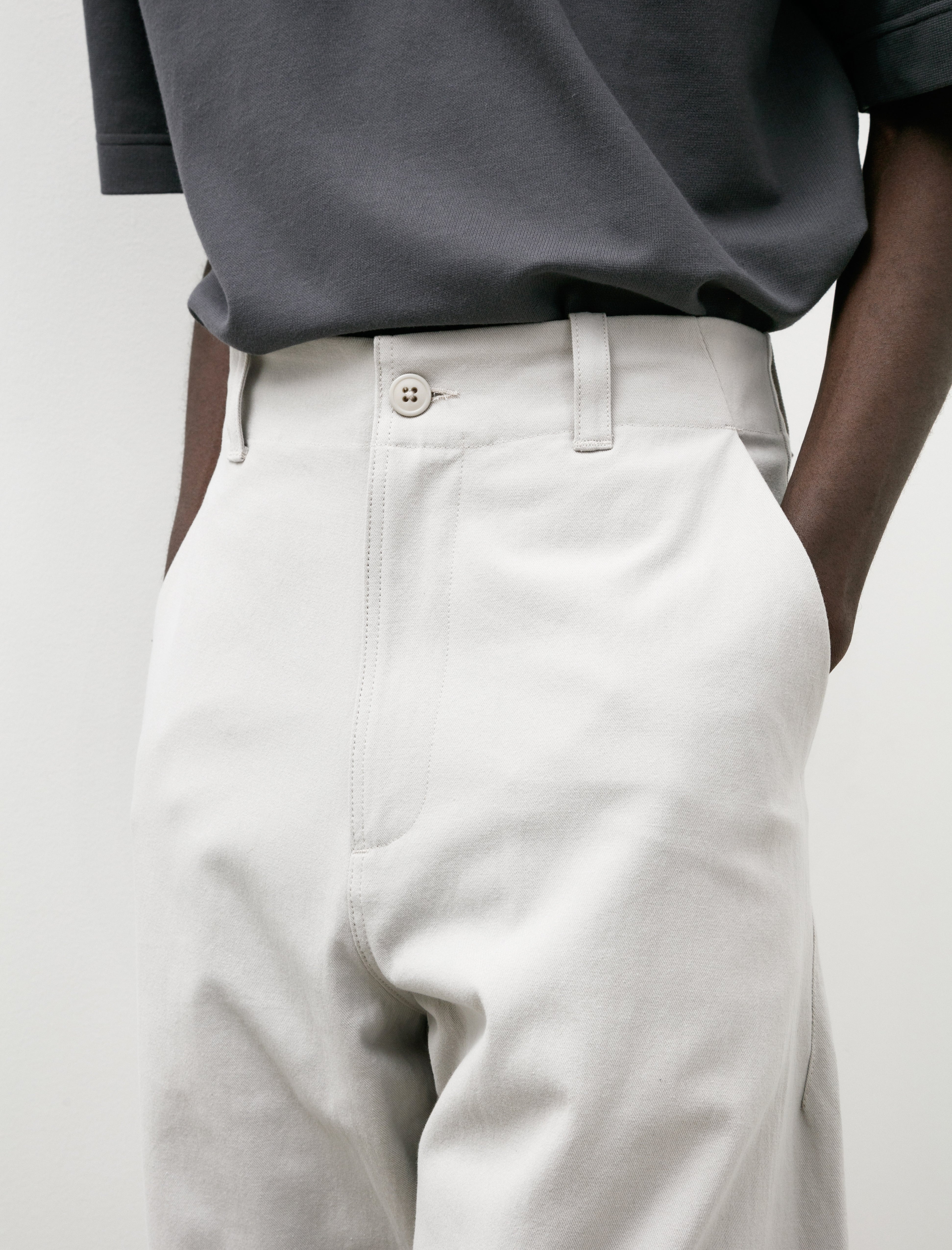 Arpenteur Lux Pants Slub Oxford Greige