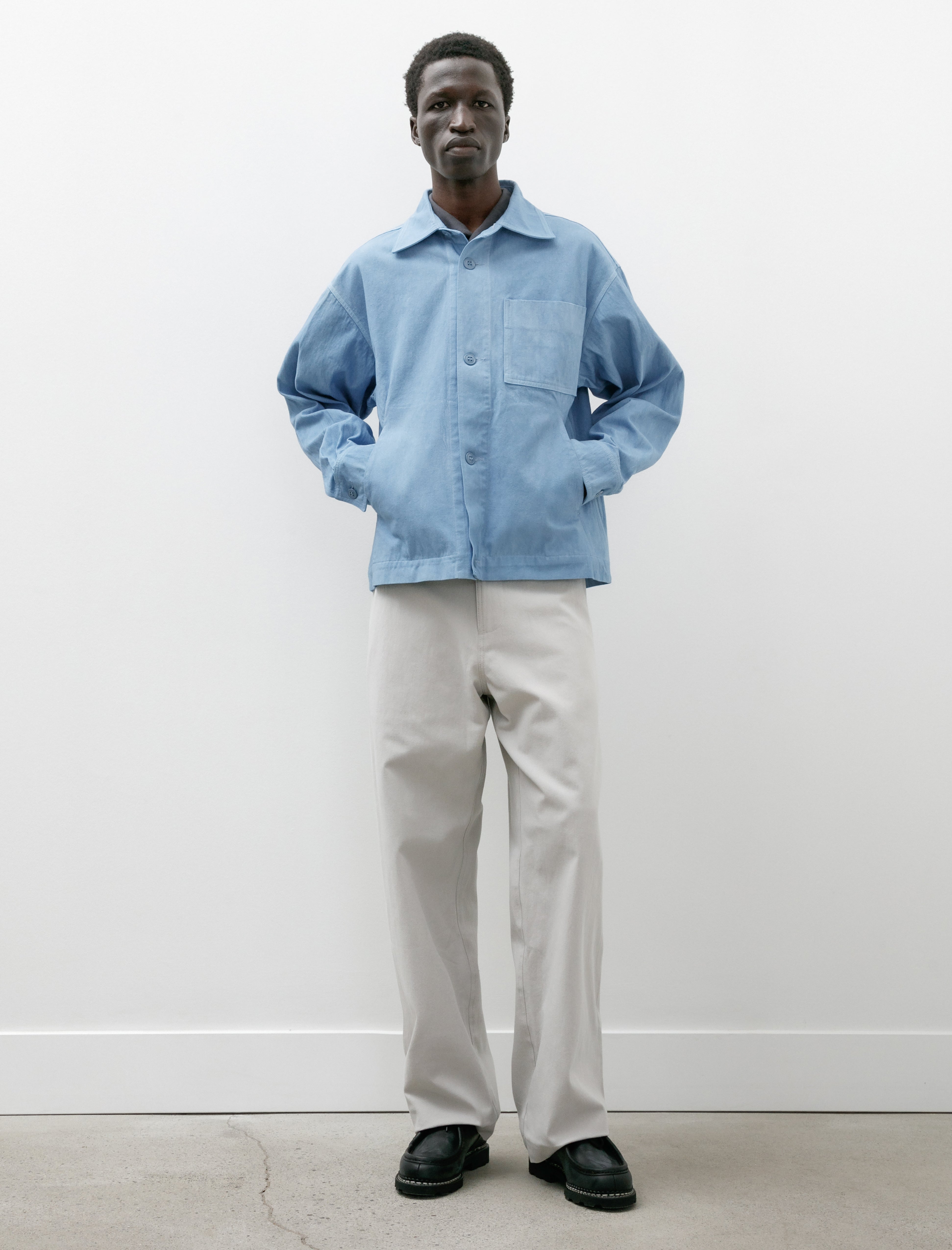 Arpenteur Lux Pants Slub Oxford Greige