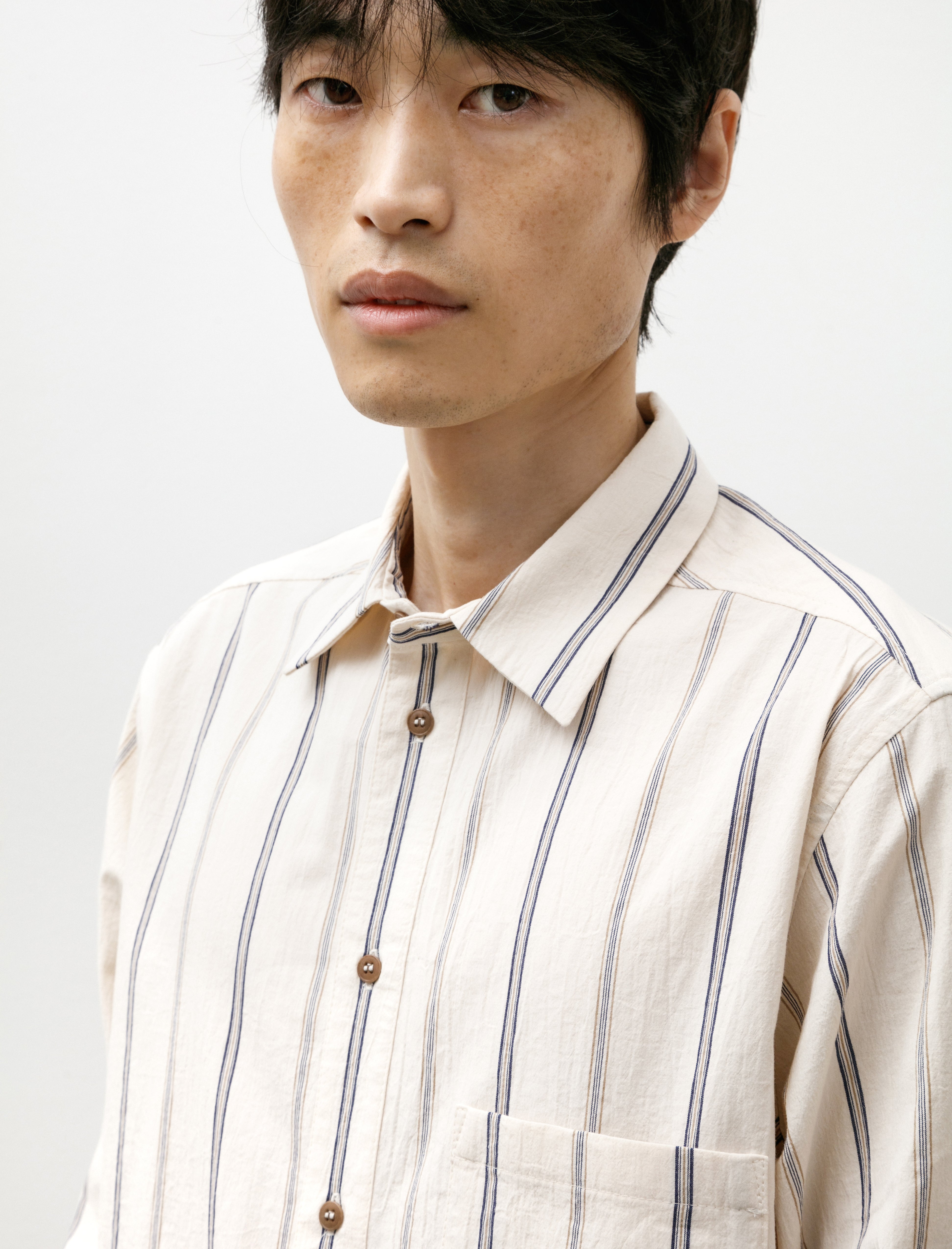 Frank Leder Organic Cotton Striped Shirt