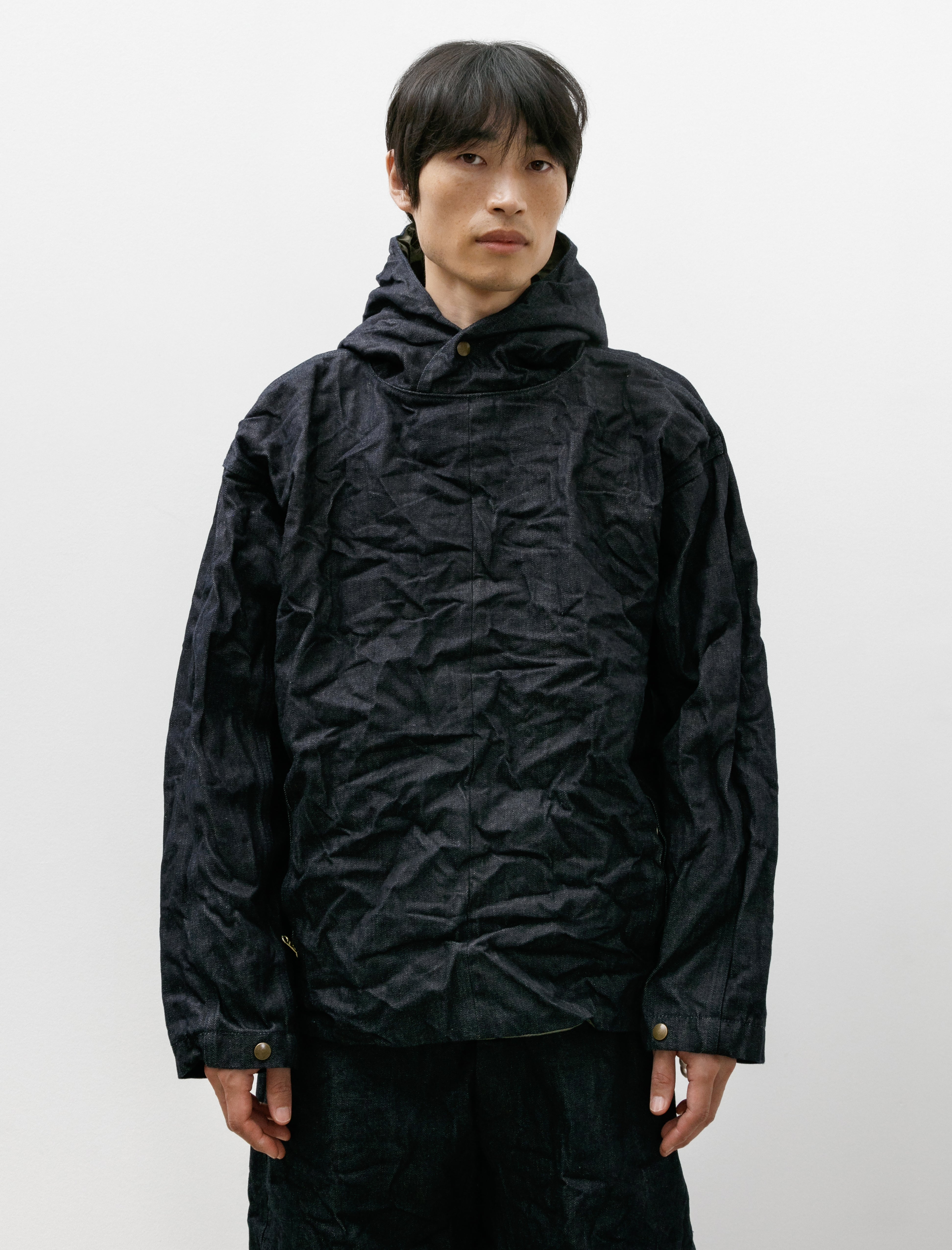 Working Work 4 Reversible Pullover 14oz Selvage Denim Rinsed