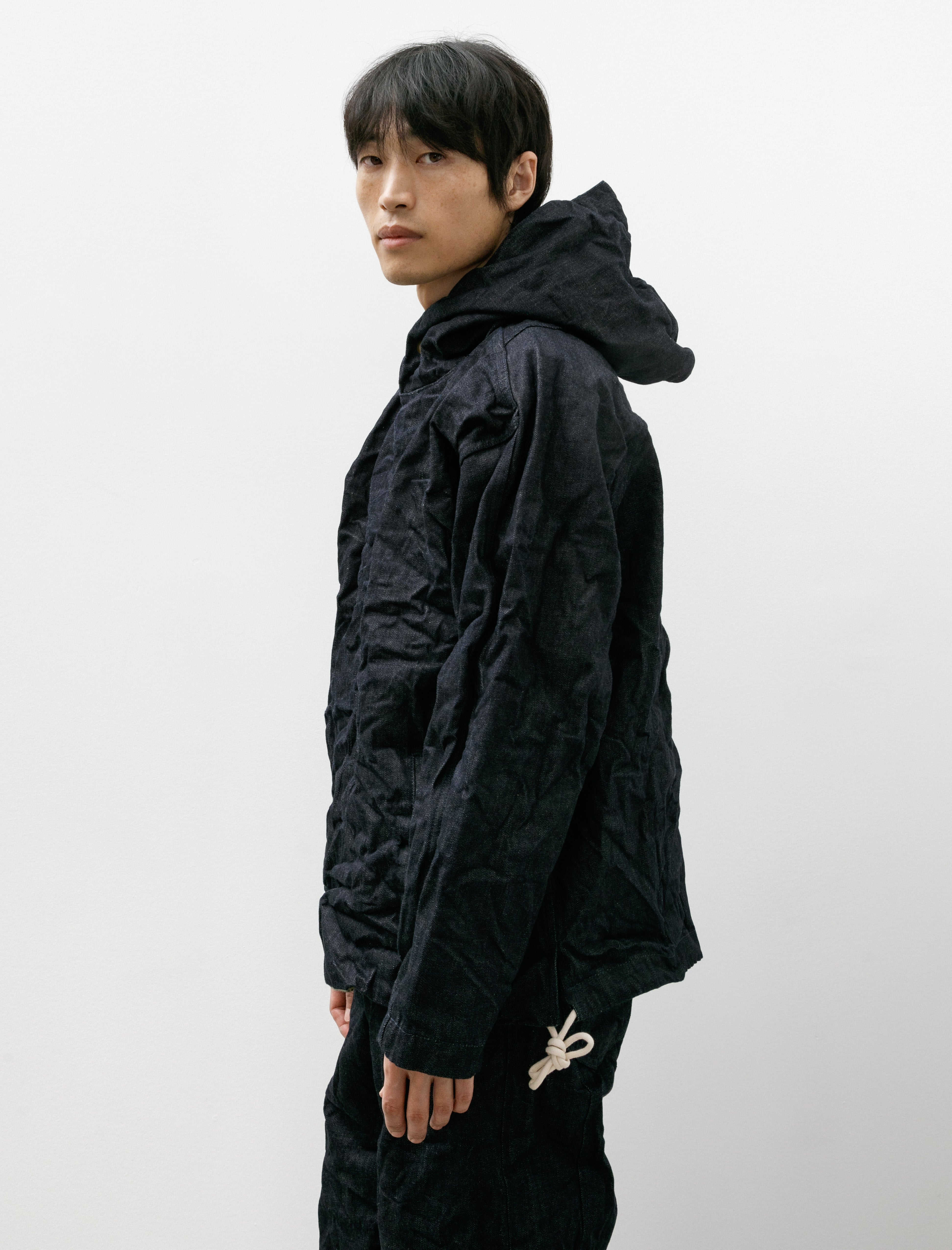 Working Work 4 Reversible Pullover 14oz Selvage Denim Rinsed