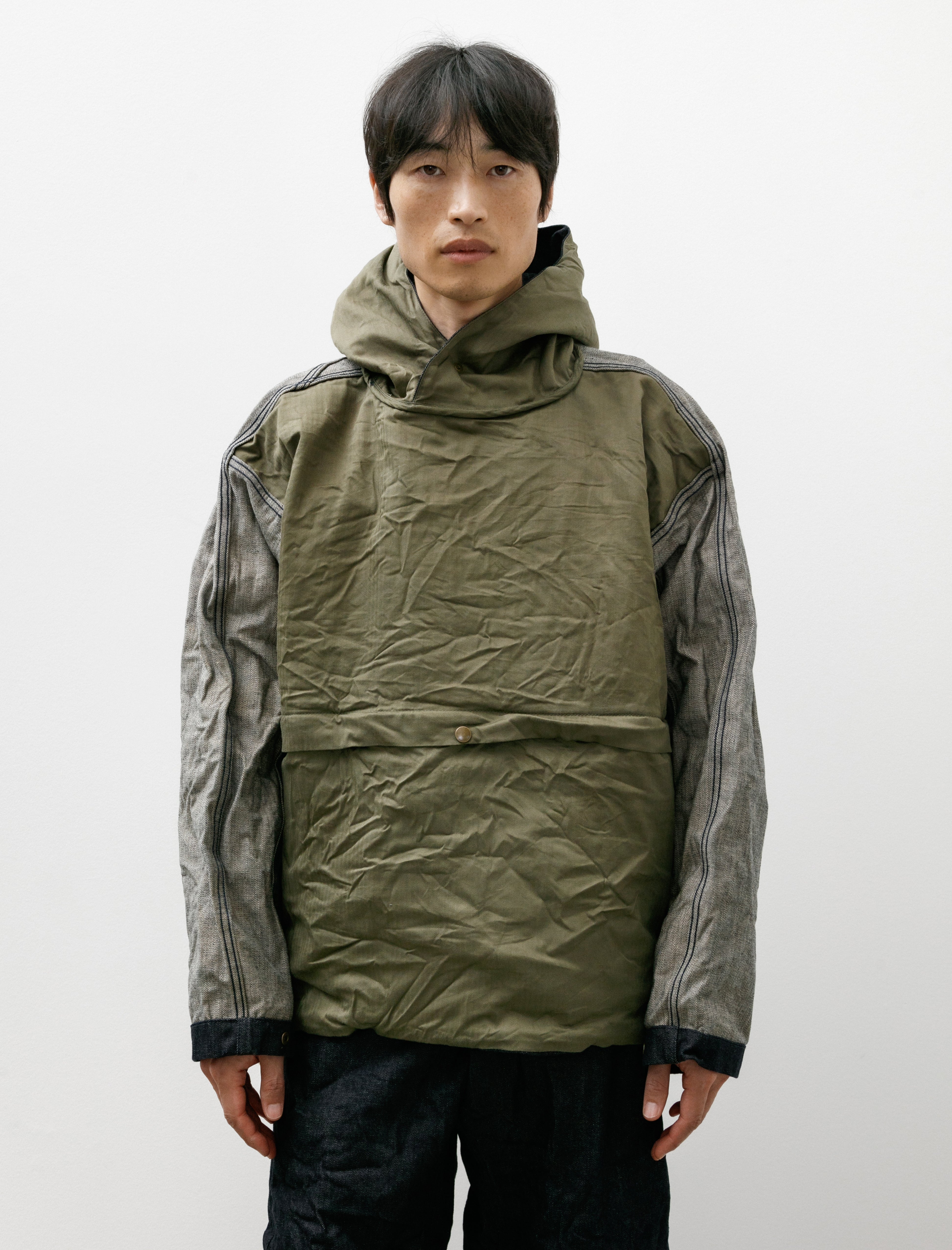 Working Work 4 Reversible Pullover 14oz Selvage Denim Rinsed