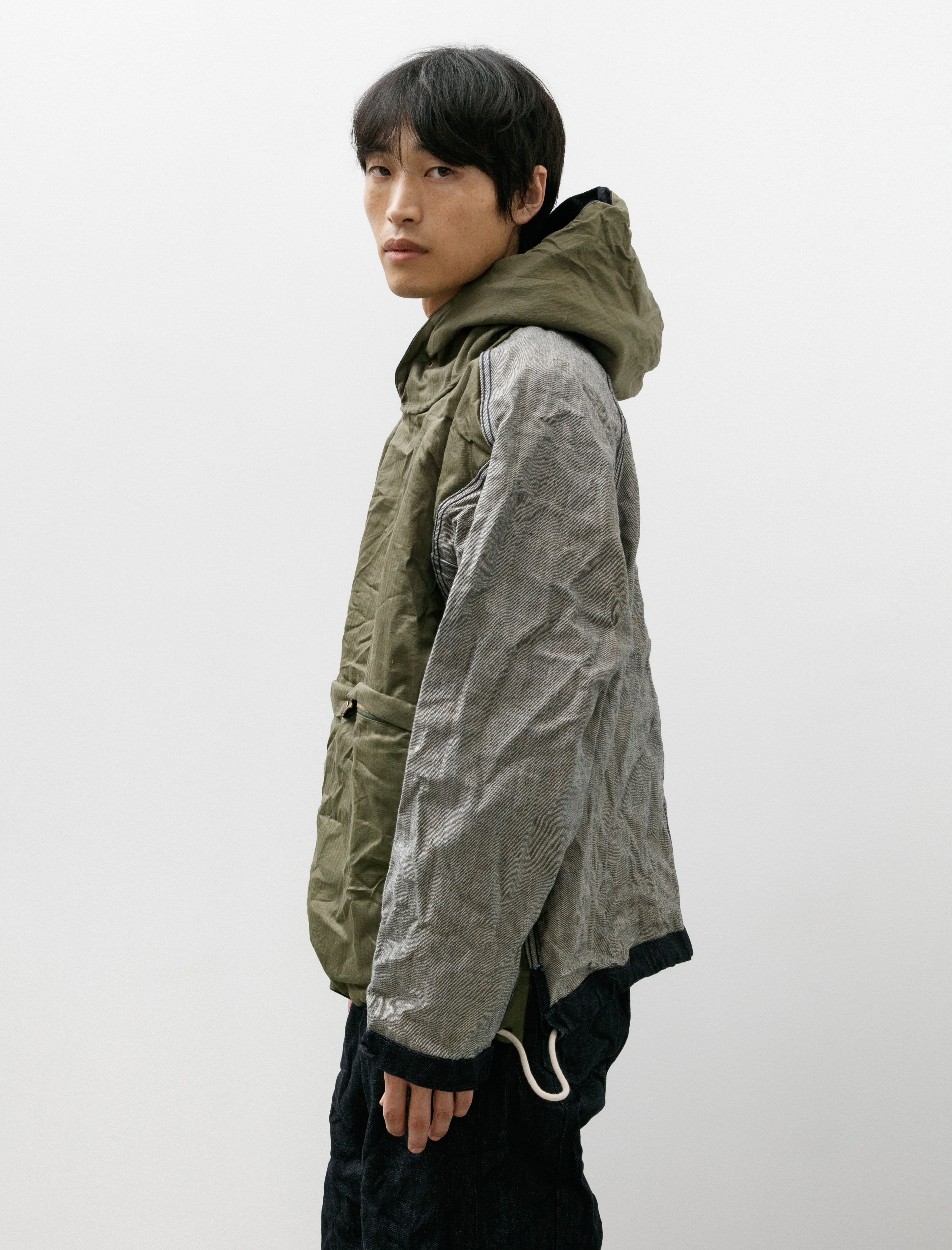 Working Work 4 Reversible Pullover 14oz Selvage Denim Rinsed