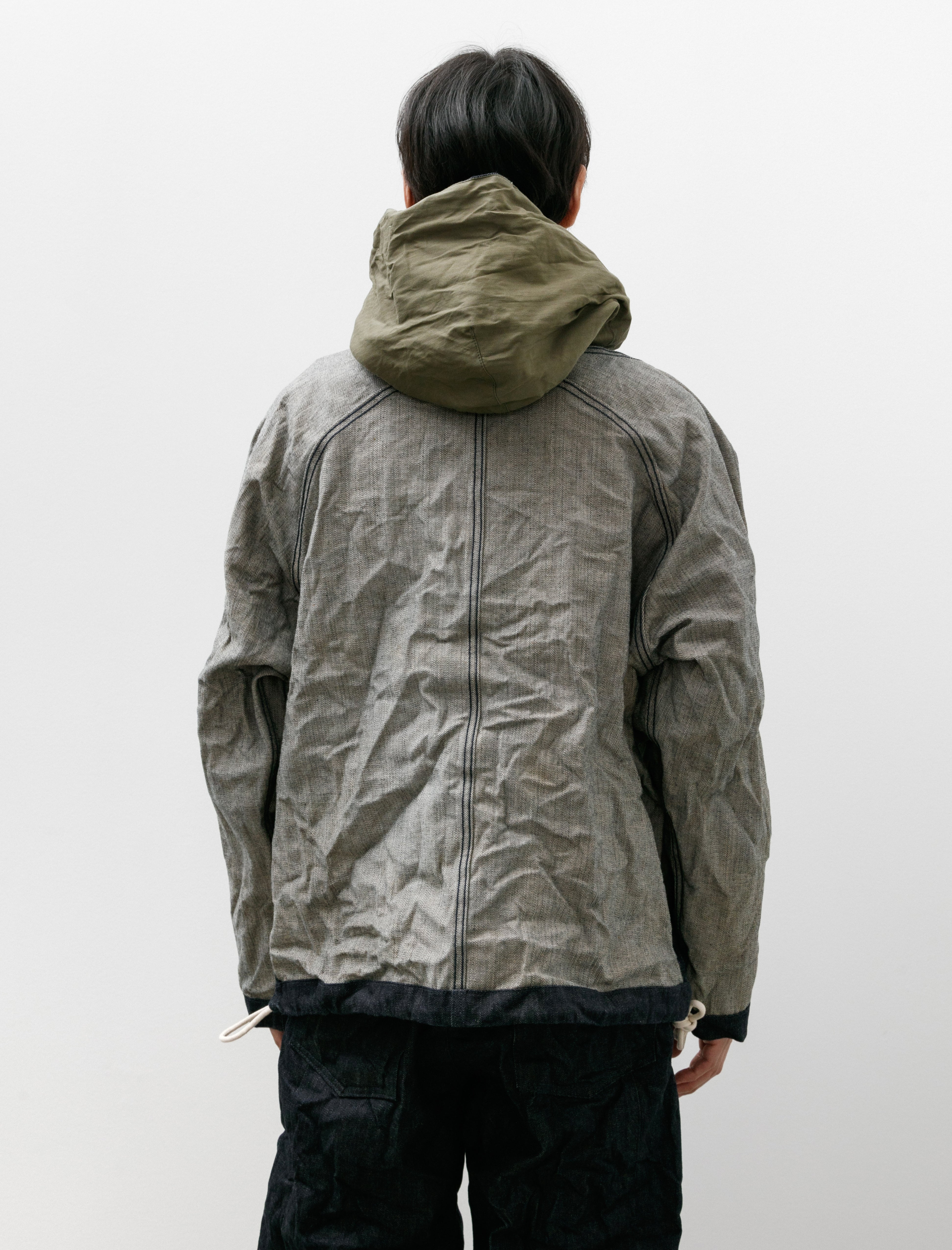 Working Work 4 Reversible Pullover 14oz Selvage Denim Rinsed