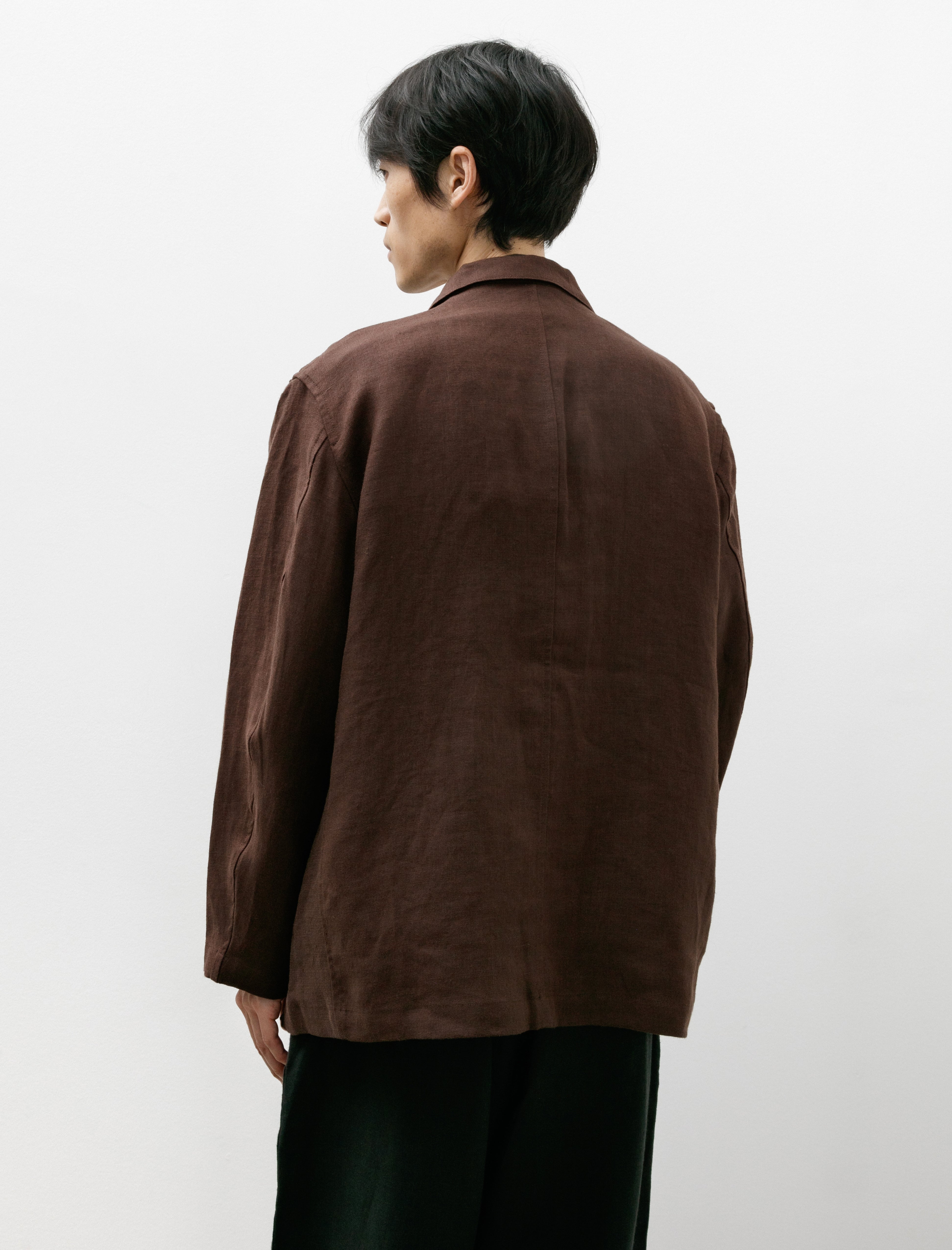 James Coward Carry On Jacket Welterweight Linen Brown