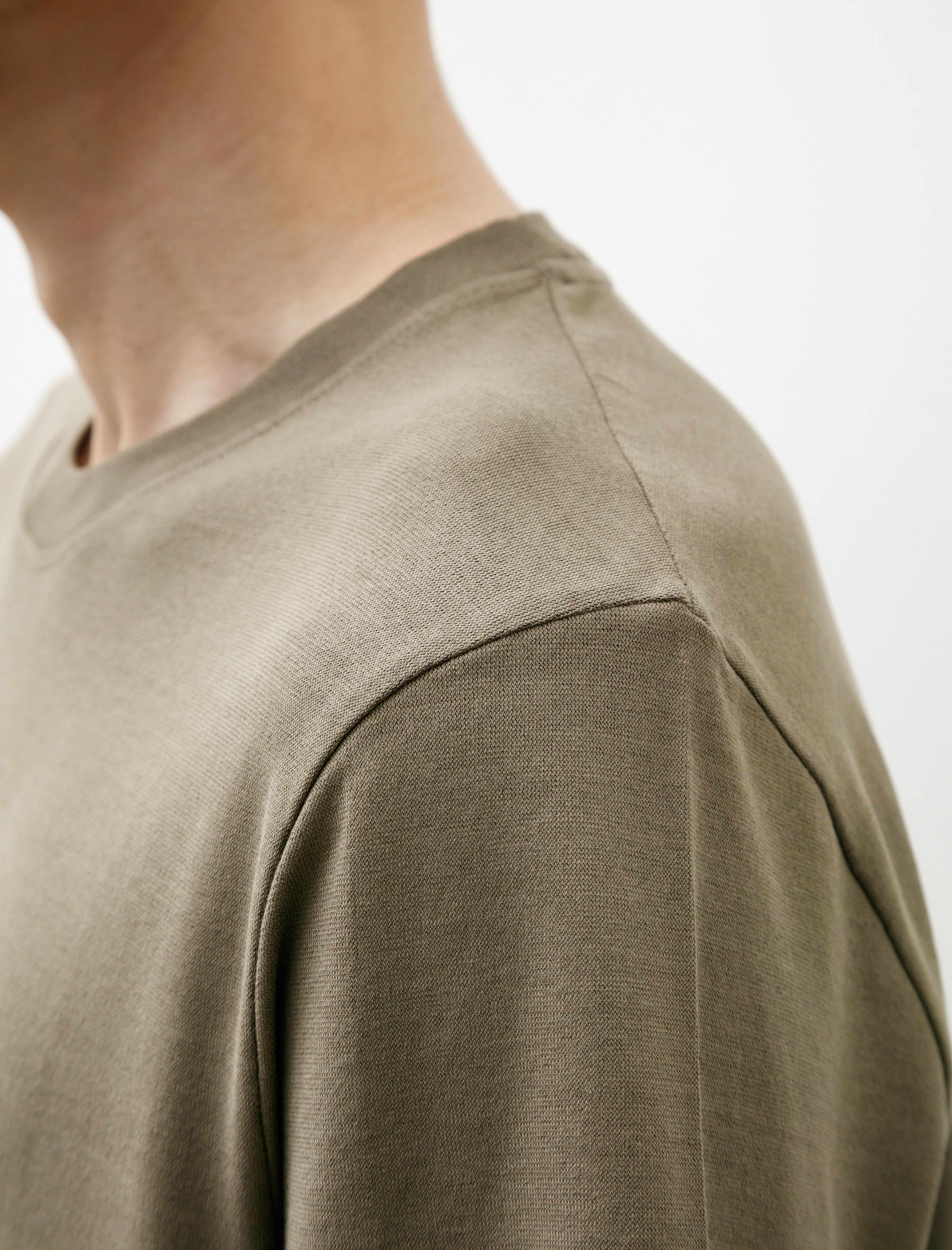 Norse Projects Jakob Cotton Crepe T-Shirt Sediment Green