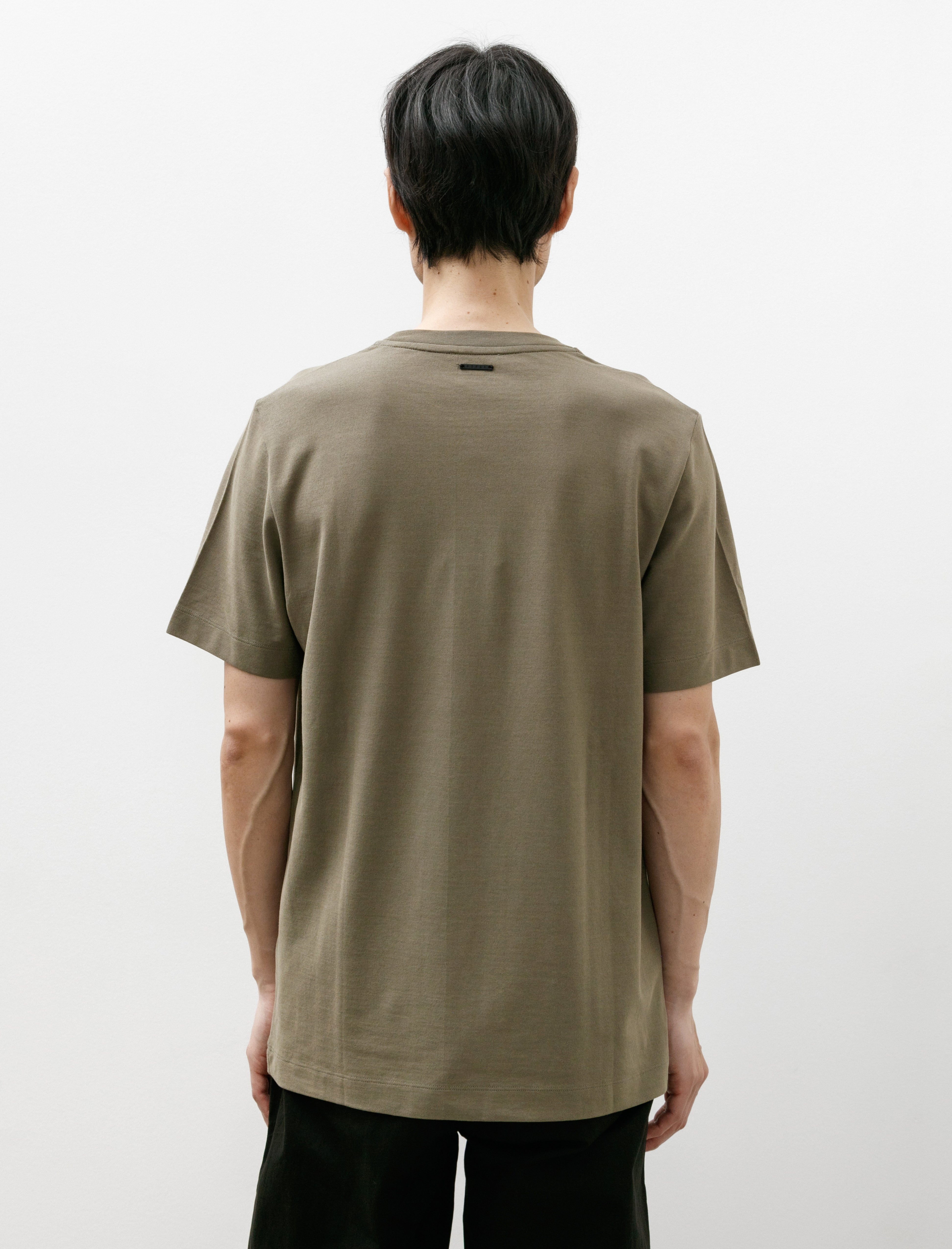 Norse Projects Jakob Cotton Crepe T-Shirt Sediment Green