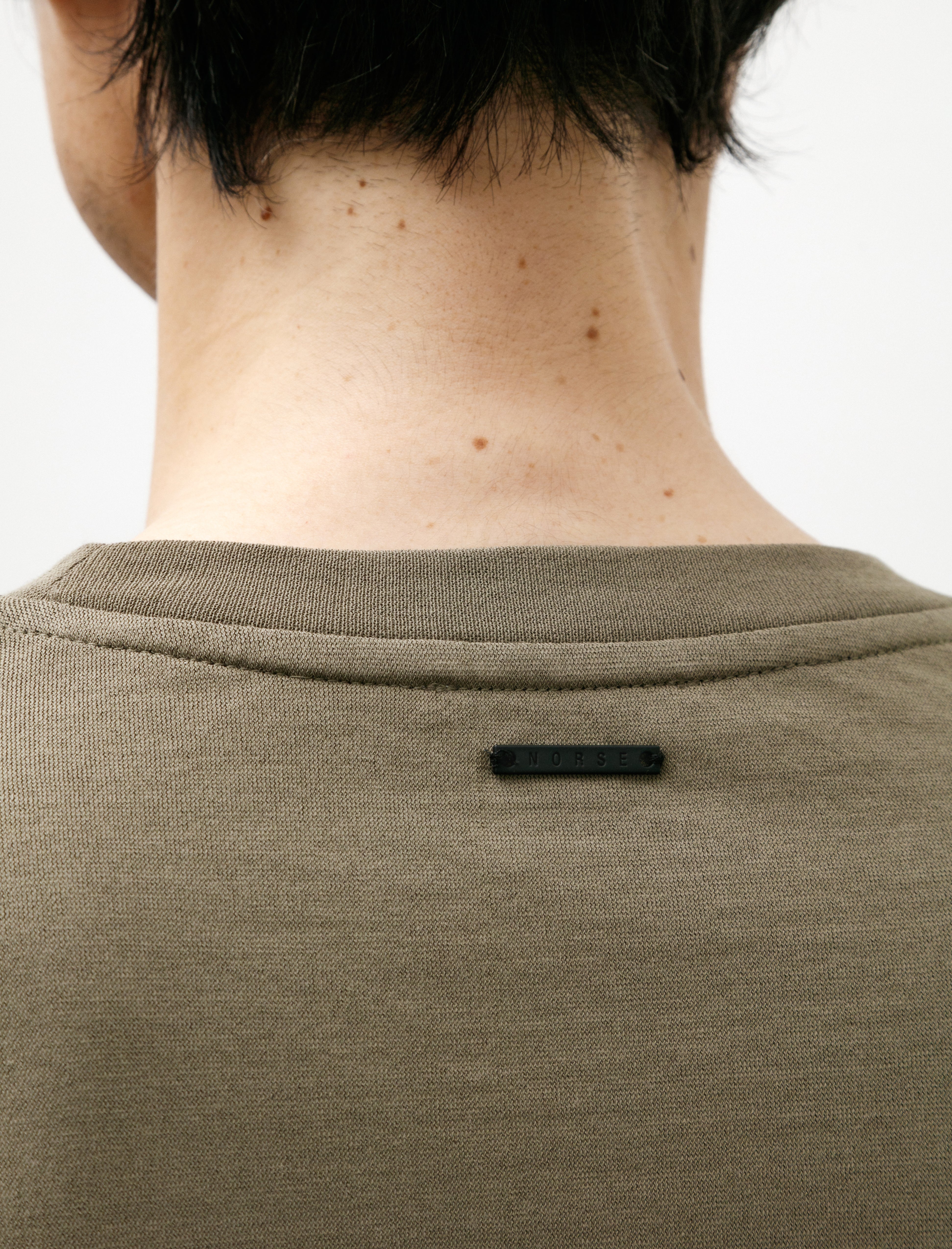 Norse Projects Jakob Cotton Crepe T-Shirt Sediment Green