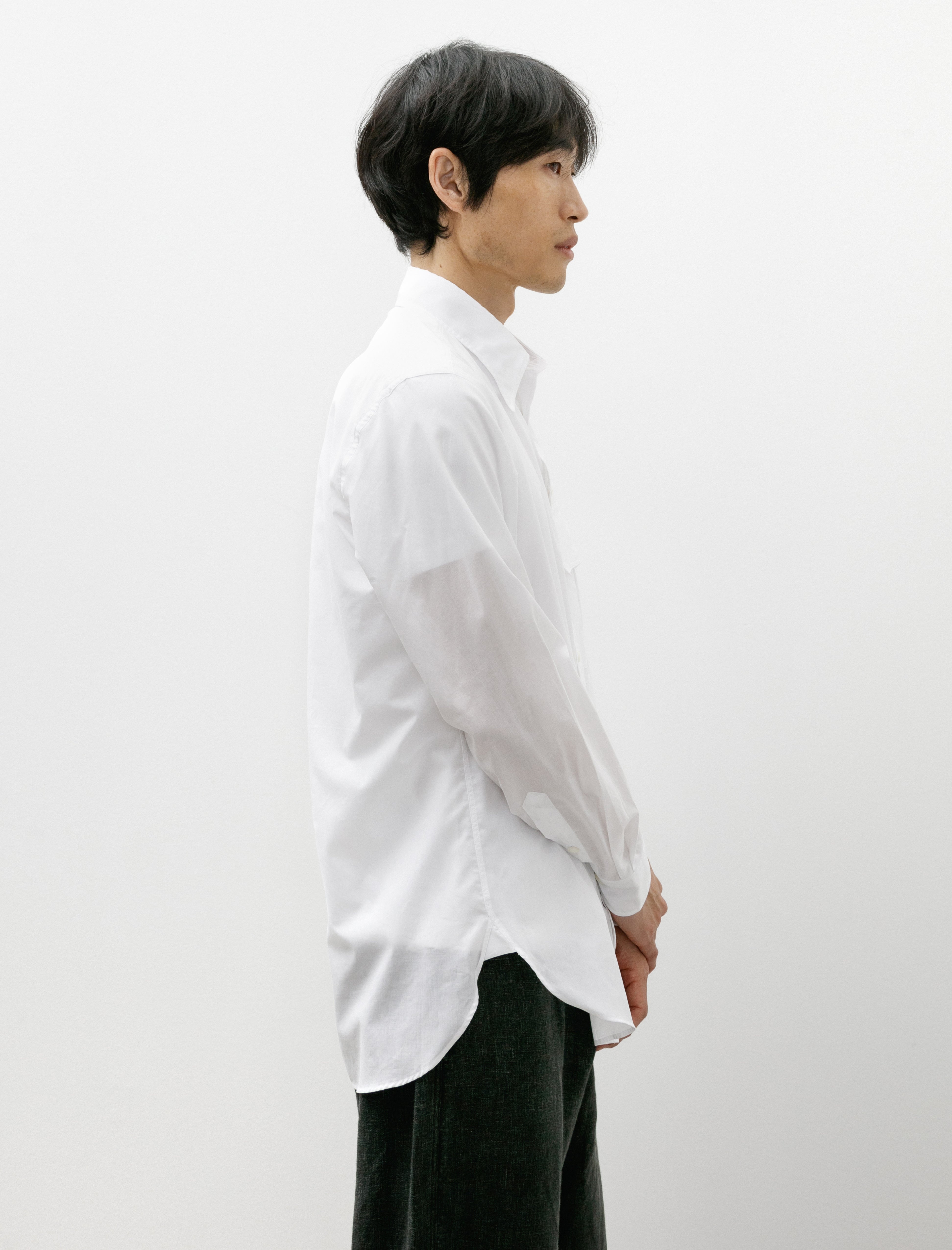 L.E.J 1 Pocket Officer's Shirt White