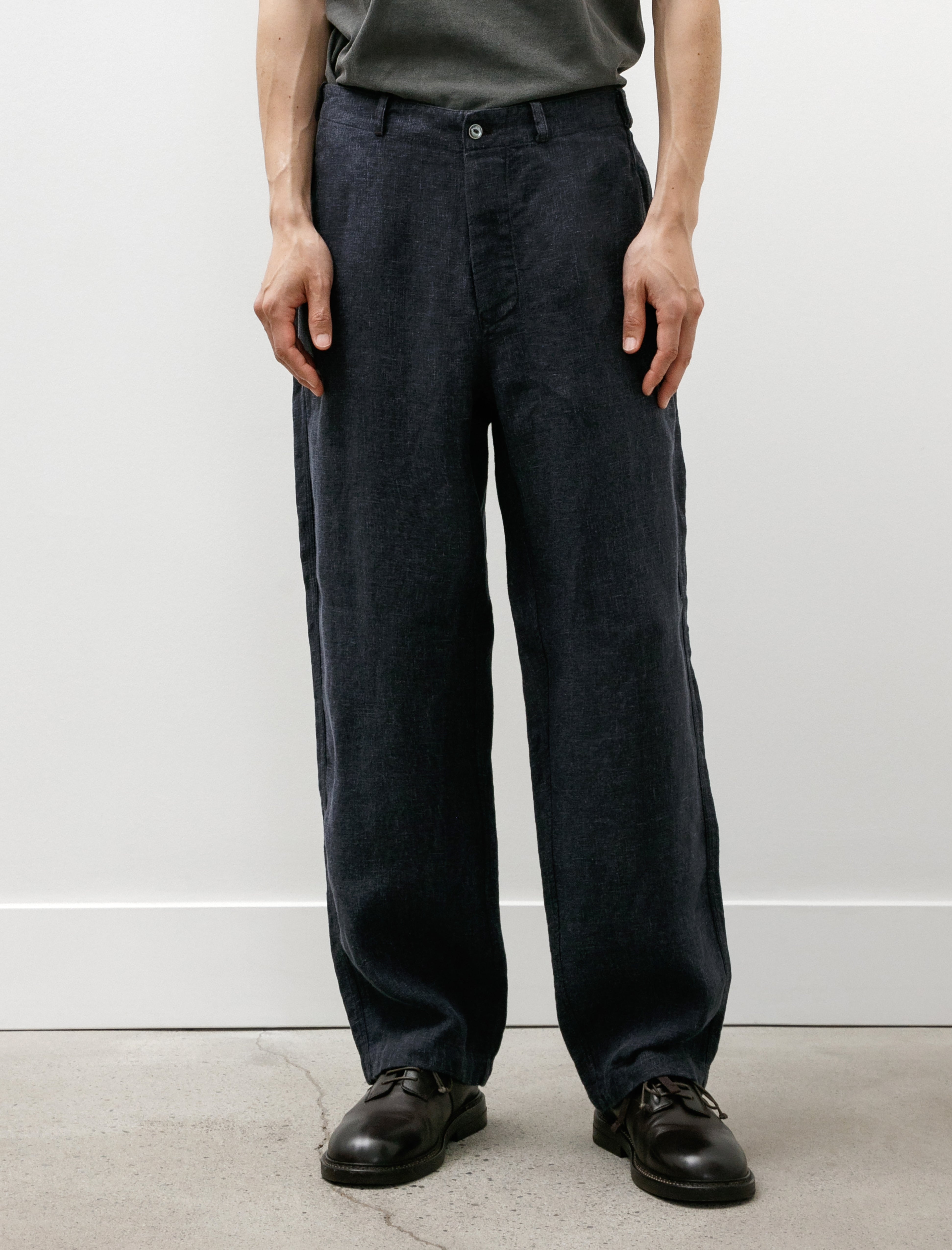 L.E.J Pat-a-Cake Linen Pants Navy