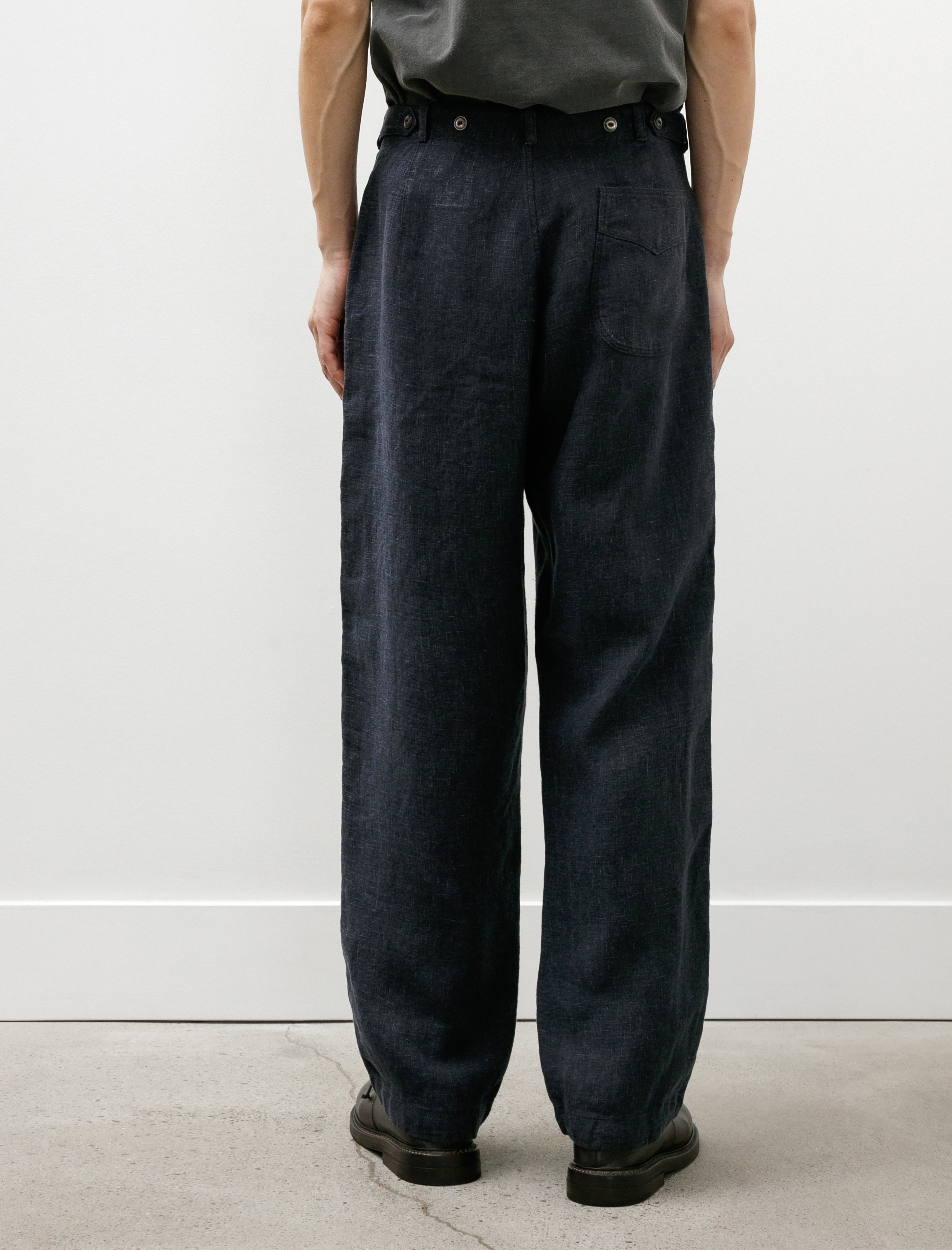L.E.J Pat-a-Cake Linen Pants Navy
