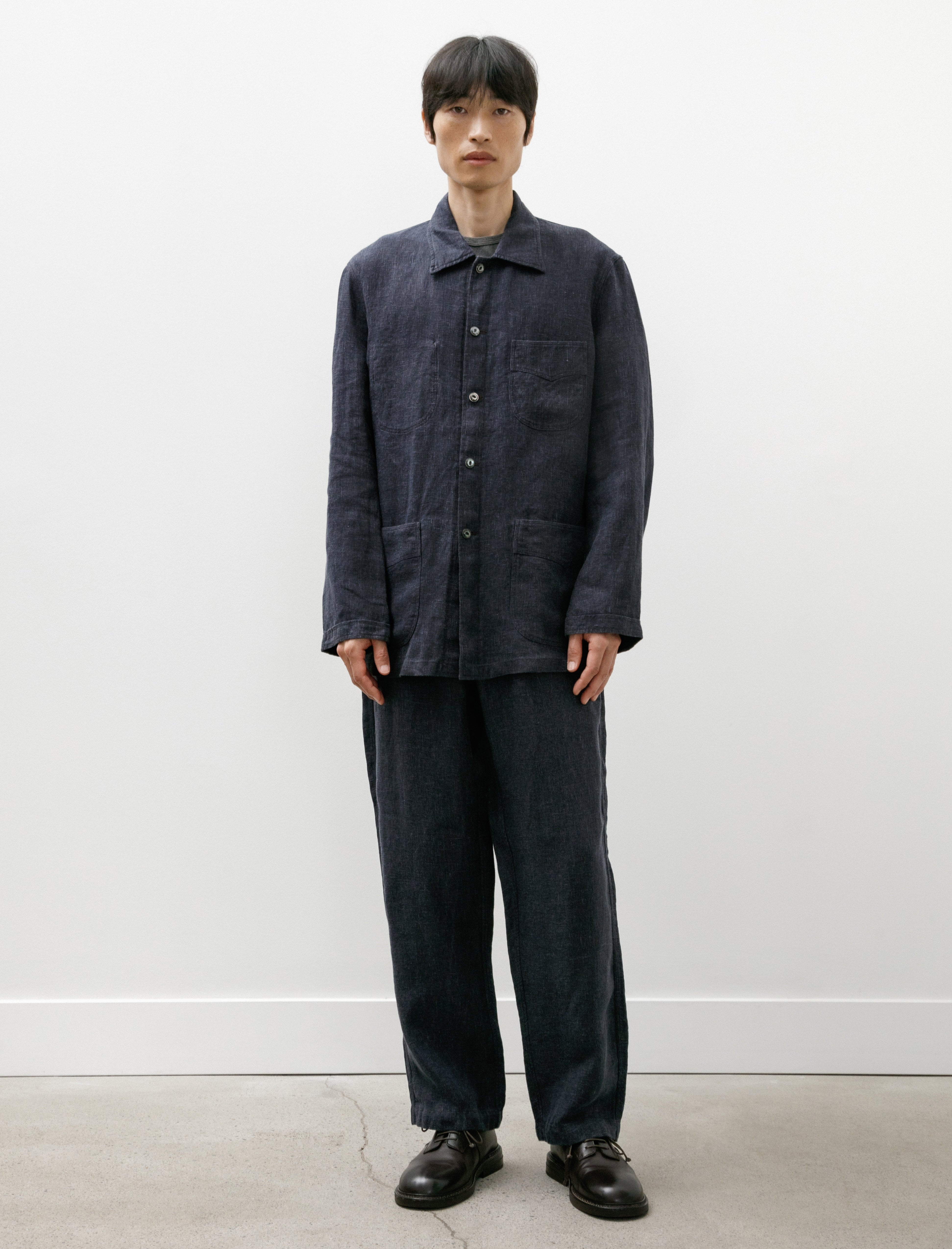L.E.J Pat-a-Cake Linen Pants Navy