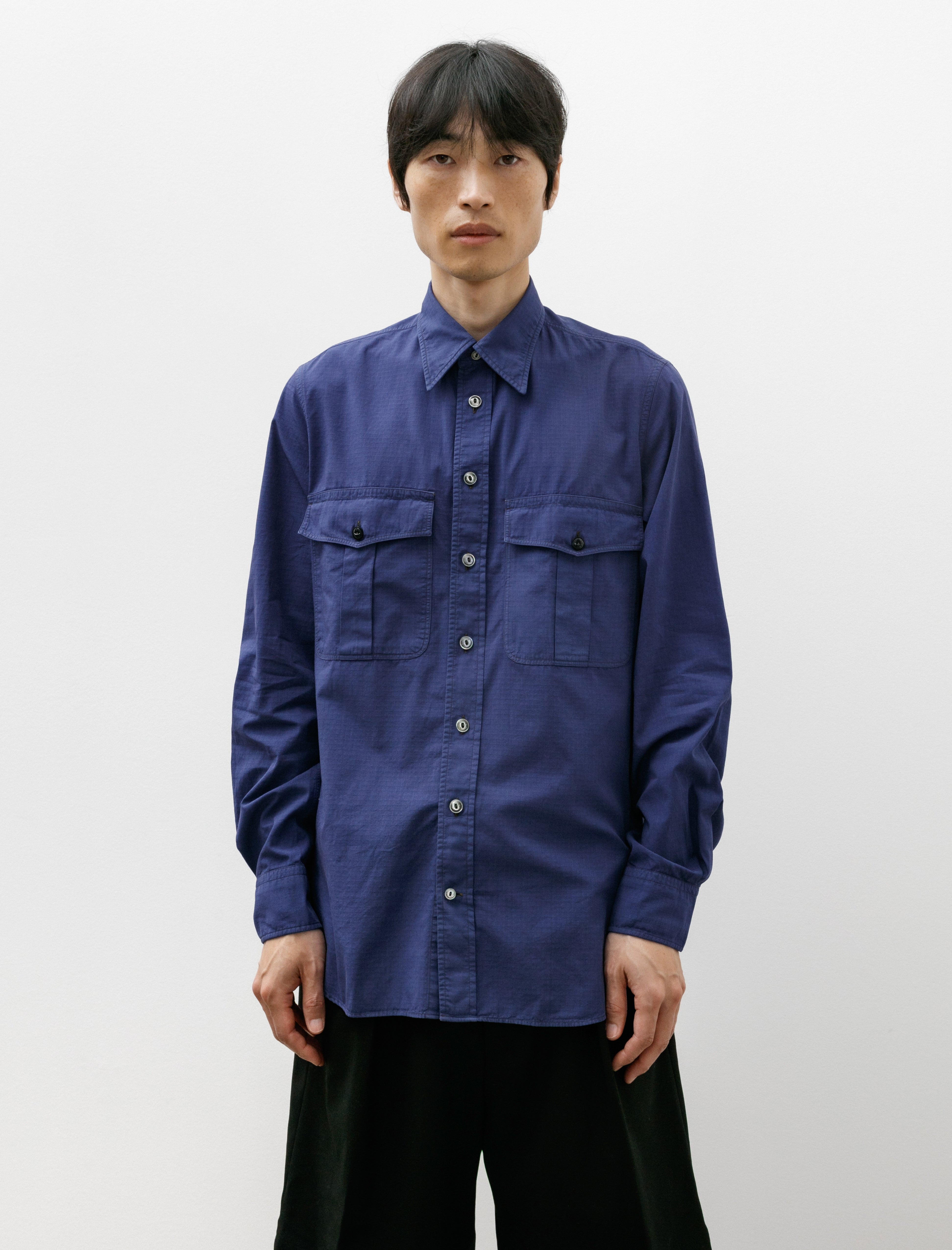 L.E.J 2 Pocket RN Work Shirt In the Navy