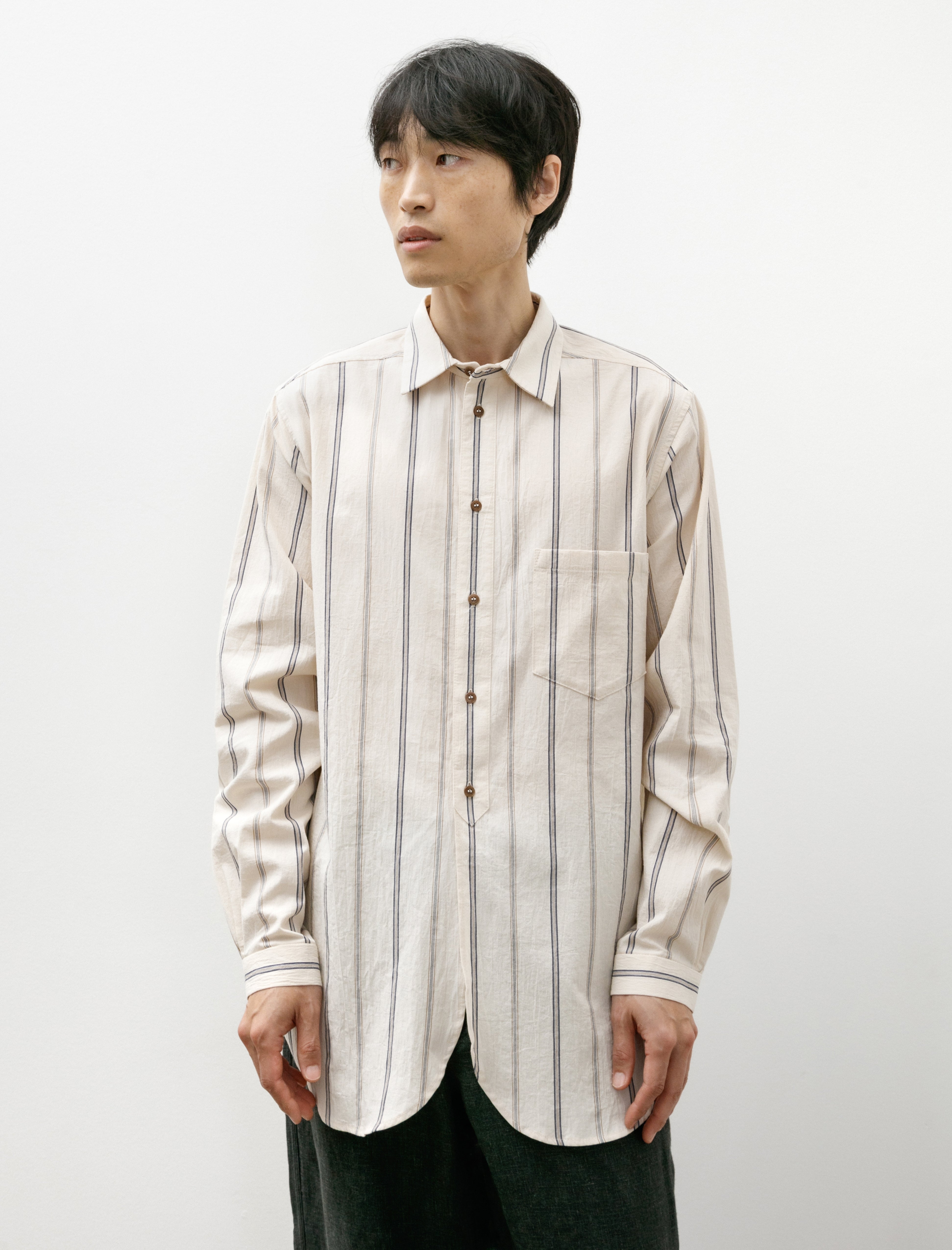 Frank Leder Organic Cotton Striped Shirt