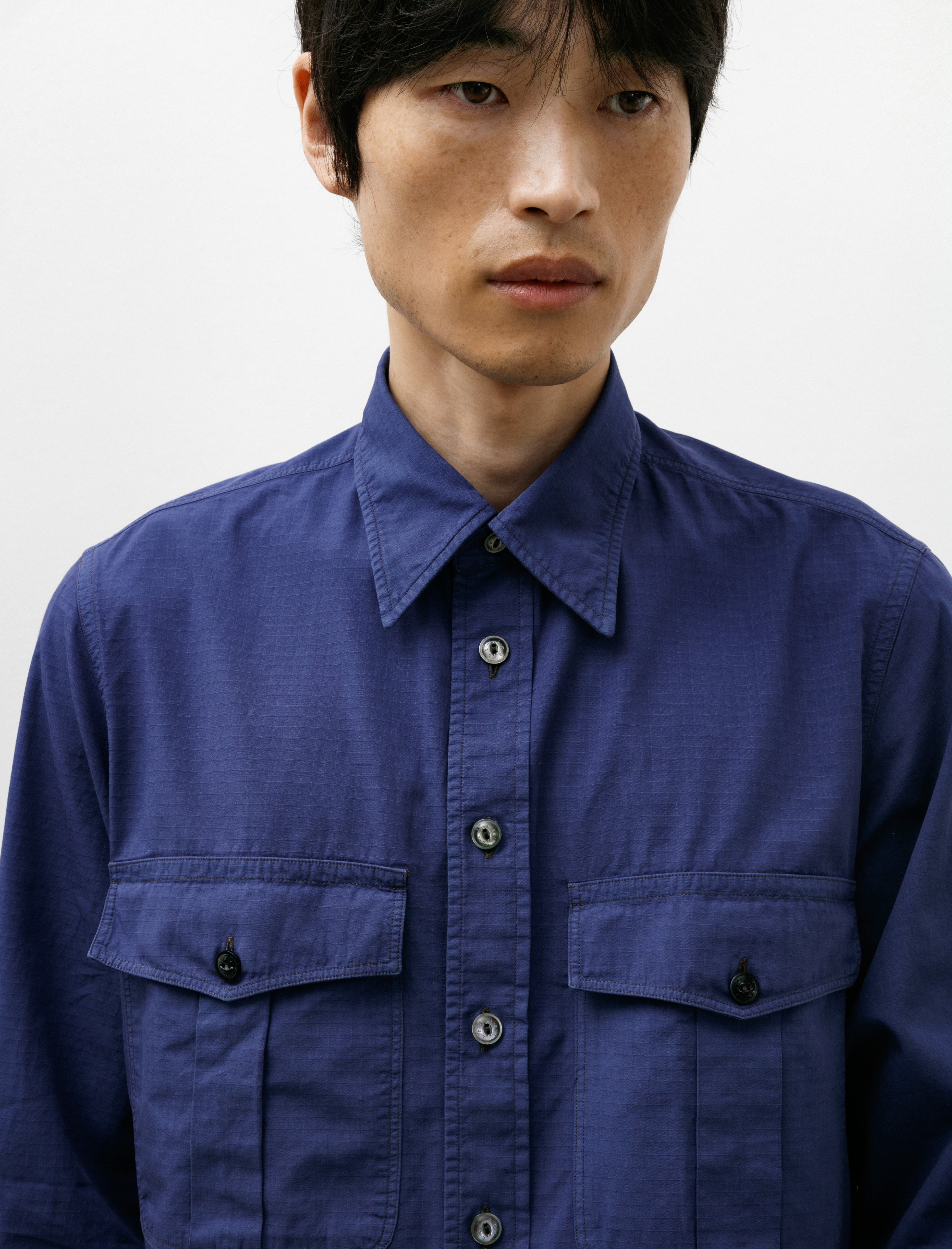 L.E.J 2 Pocket RN Work Shirt In the Navy