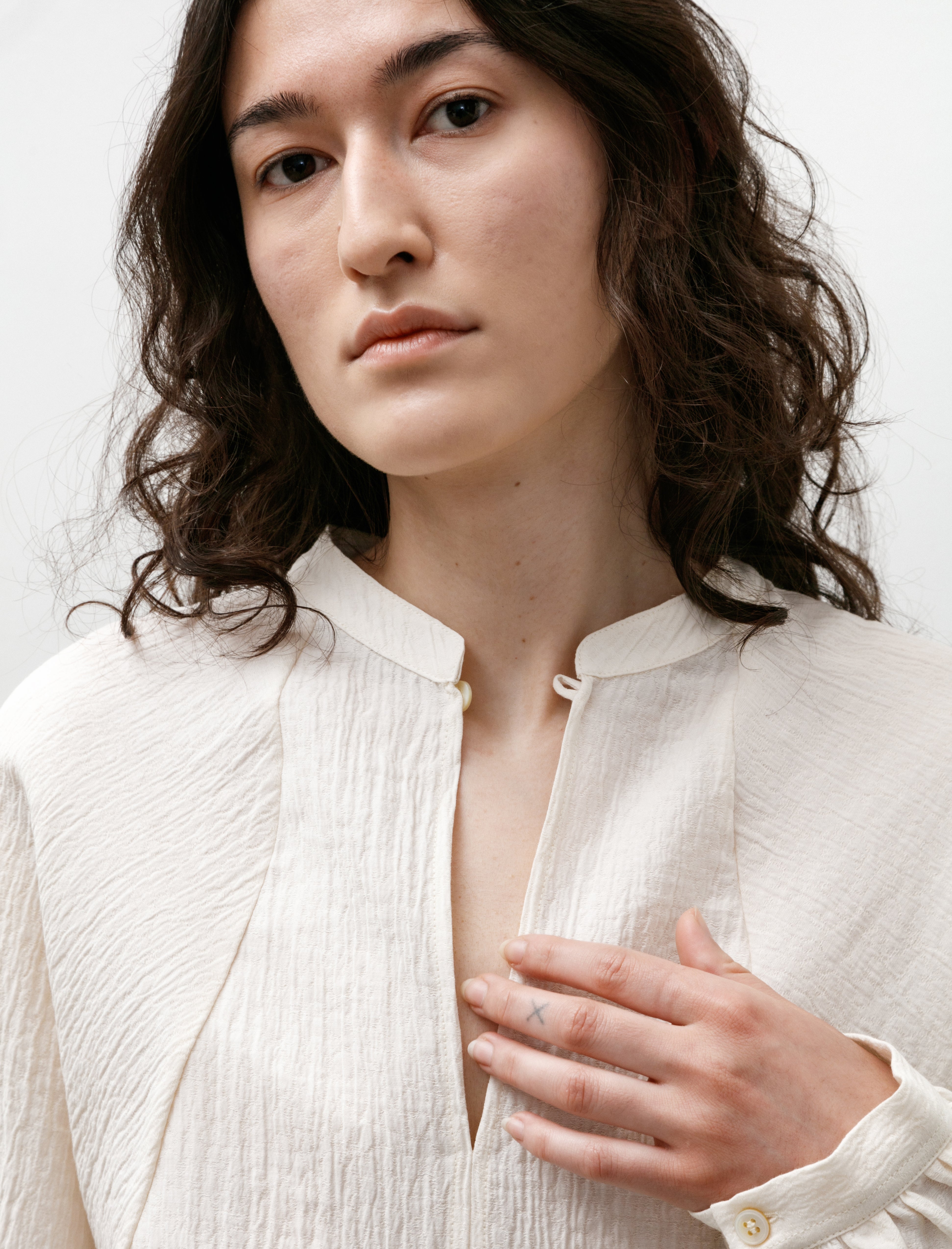 Studio Nicholson Seil Mattelasé Cotton Top Milk