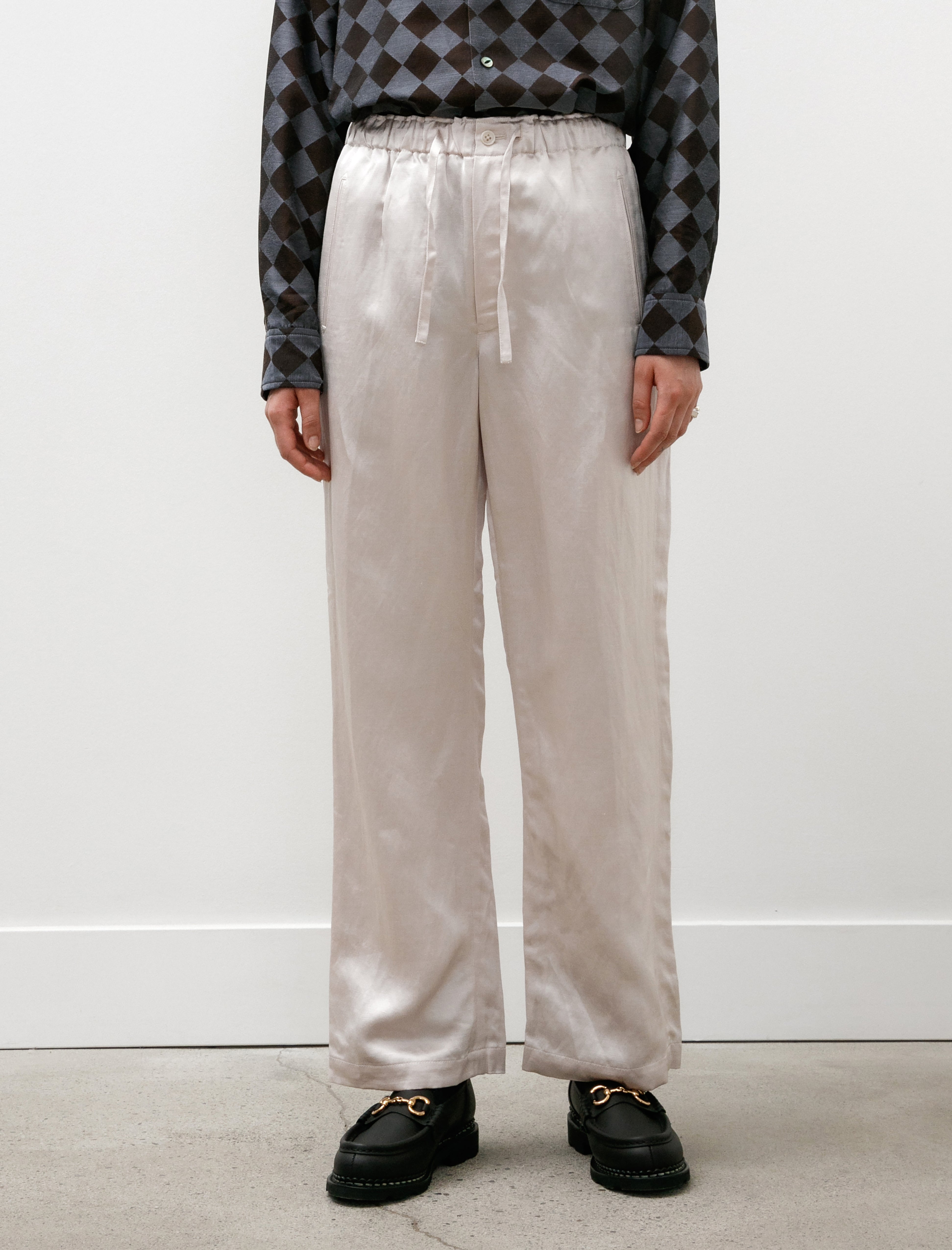 Needles String Easy Pants Beige Bright Kersey