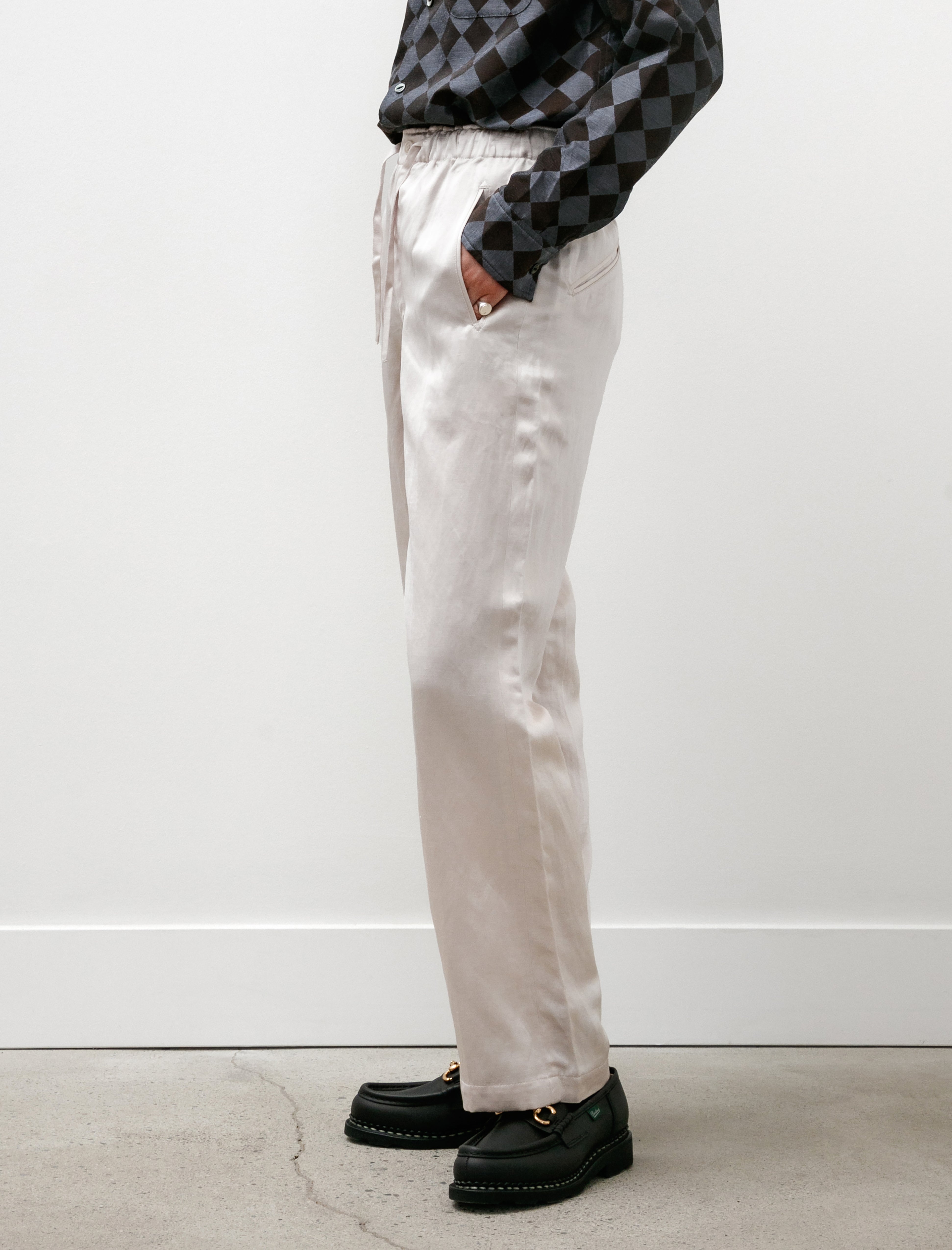 Needles String Easy Pants Beige Bright Kersey