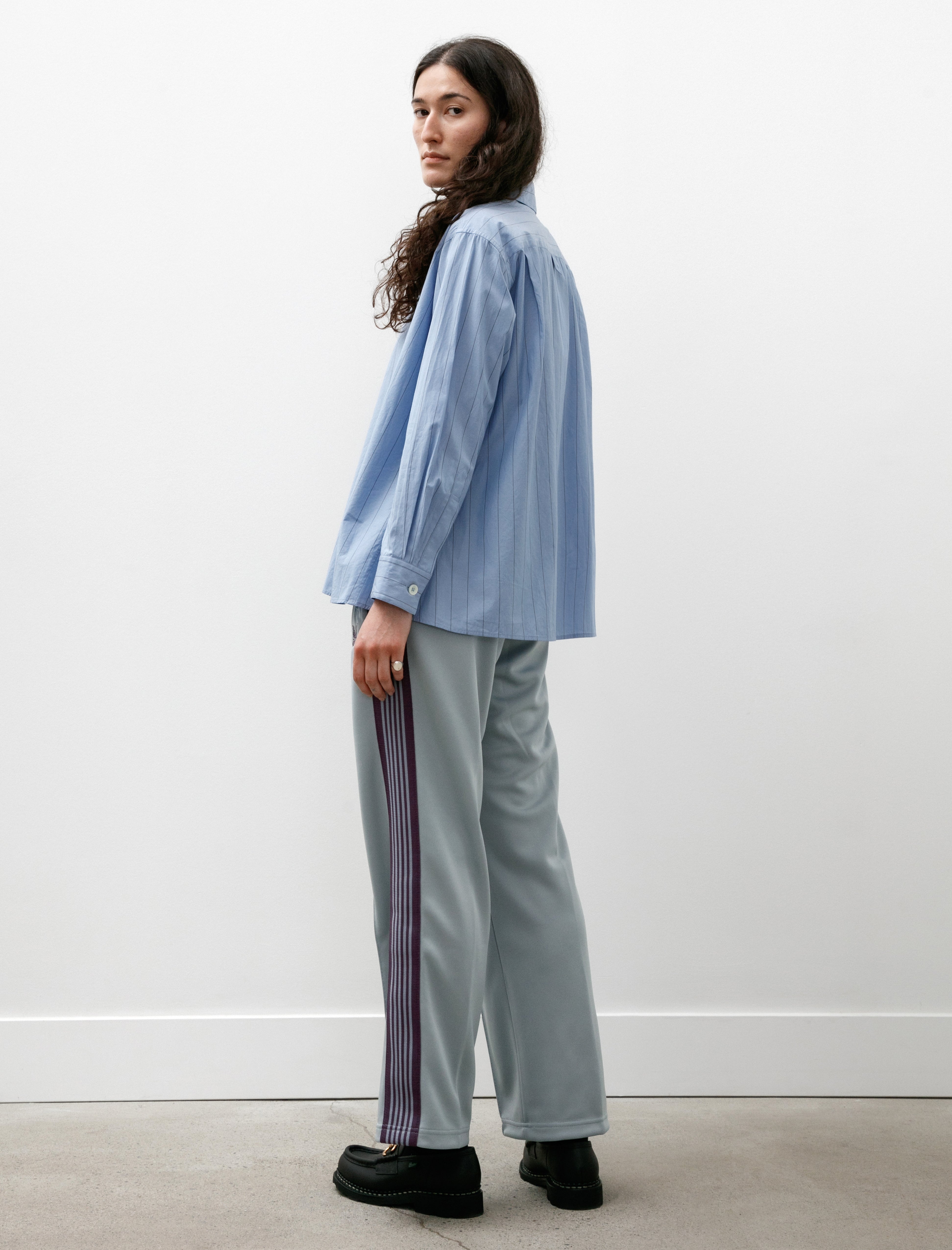 Needles Track Pants Poly Smooth Sax