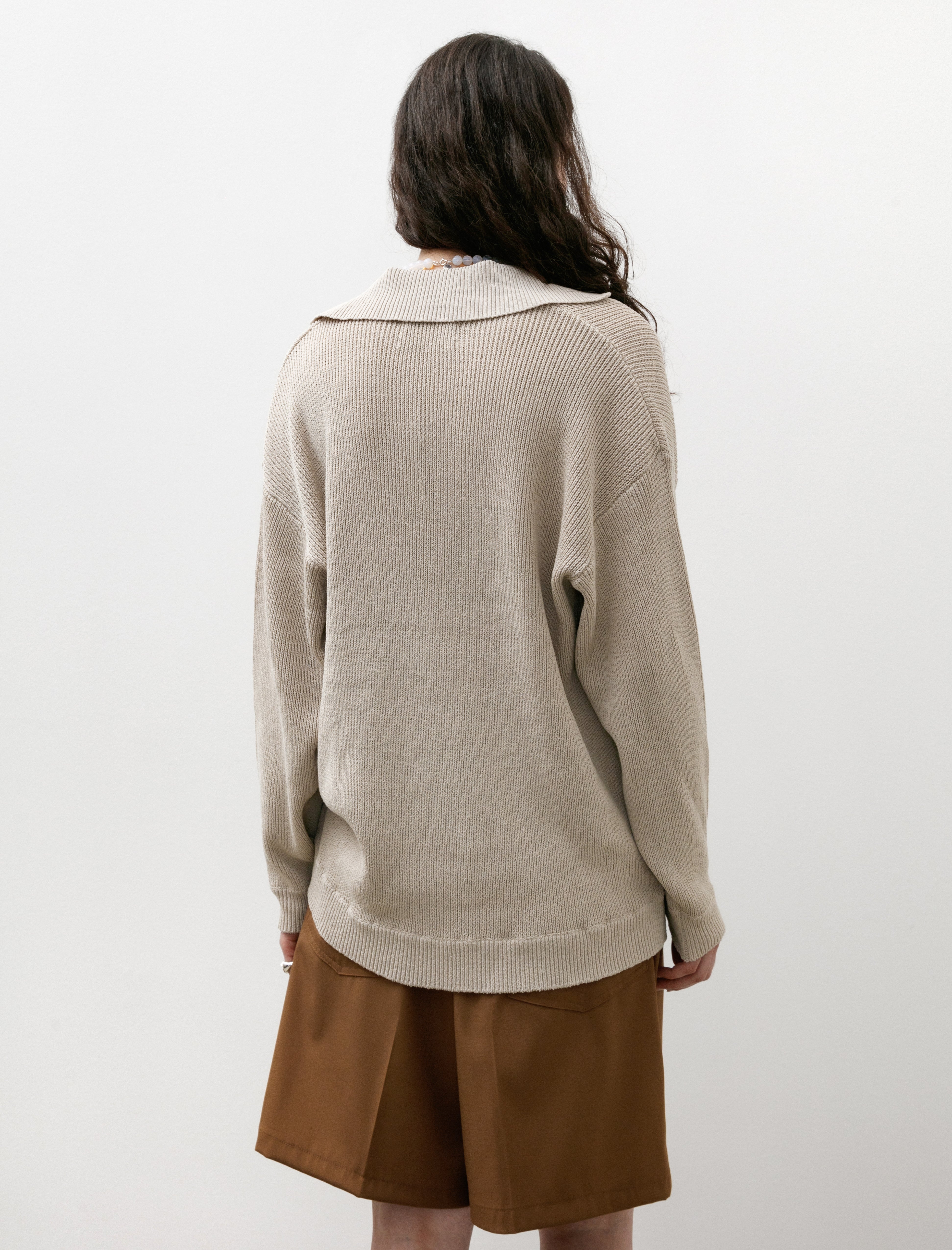 Graphpaper Linen Solotex Skipper Knit Beige