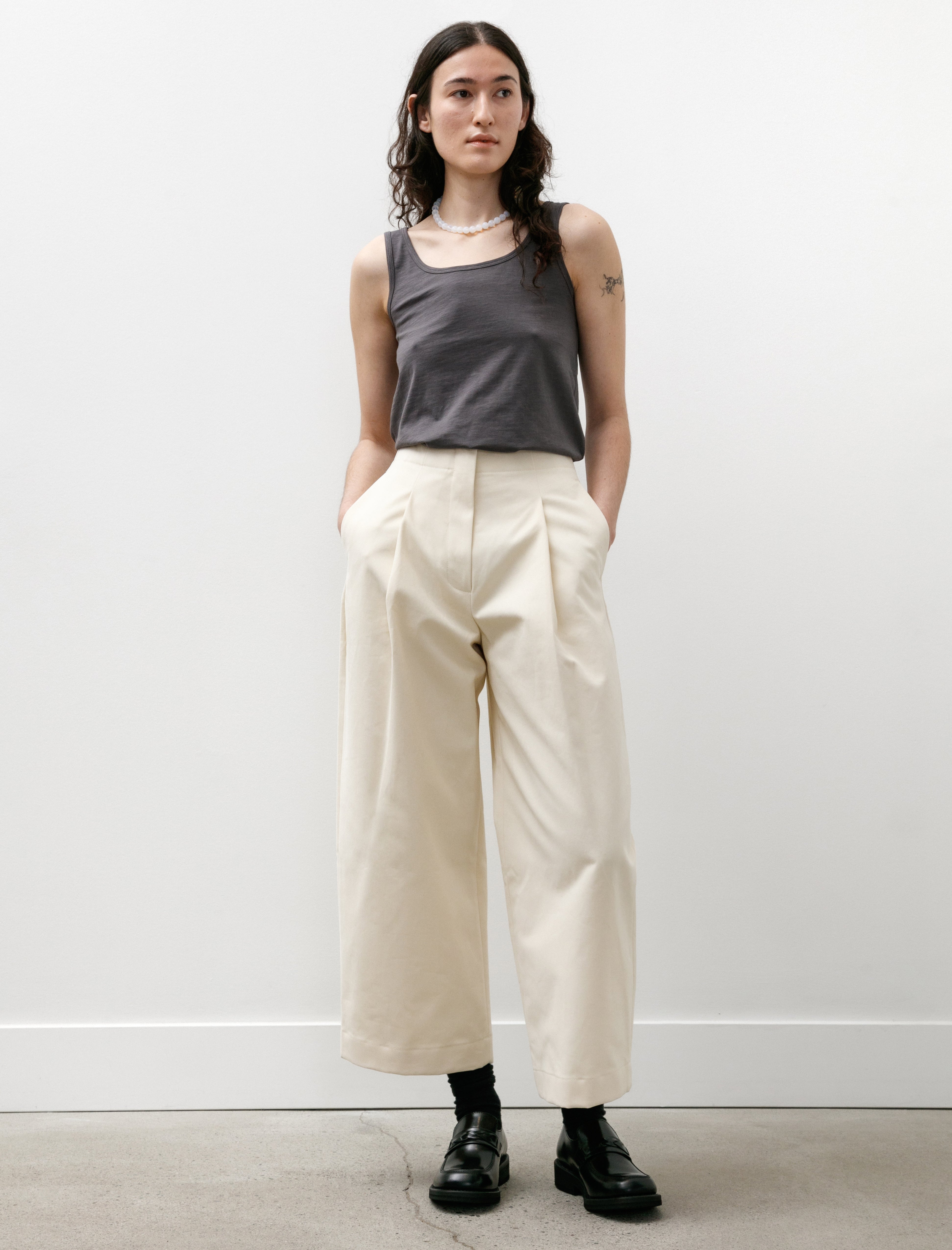 Studio Nicholson Dordoni Peached Cotton Twill Cream