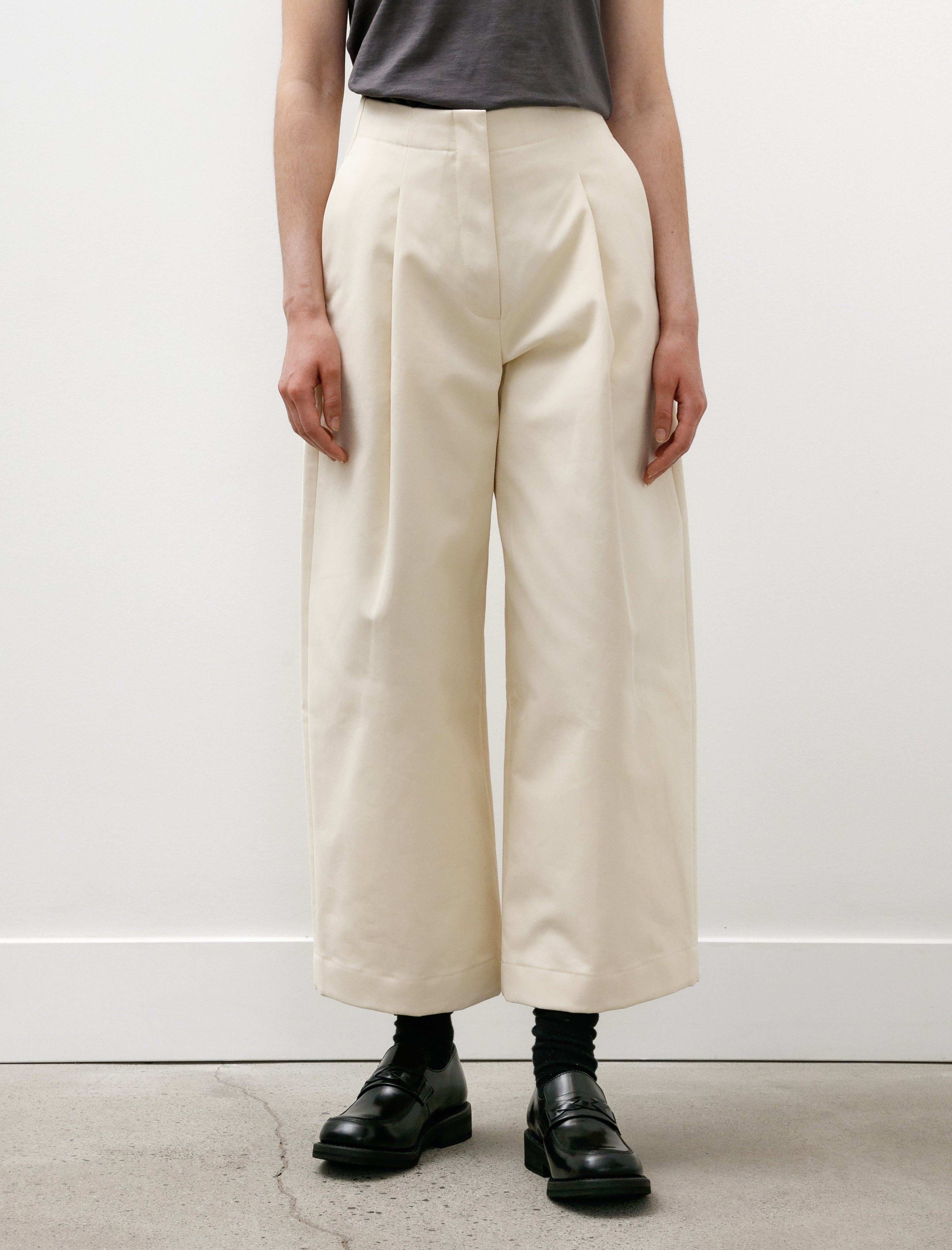 Studio Nicholson Dordoni Peached Cotton Twill Cream