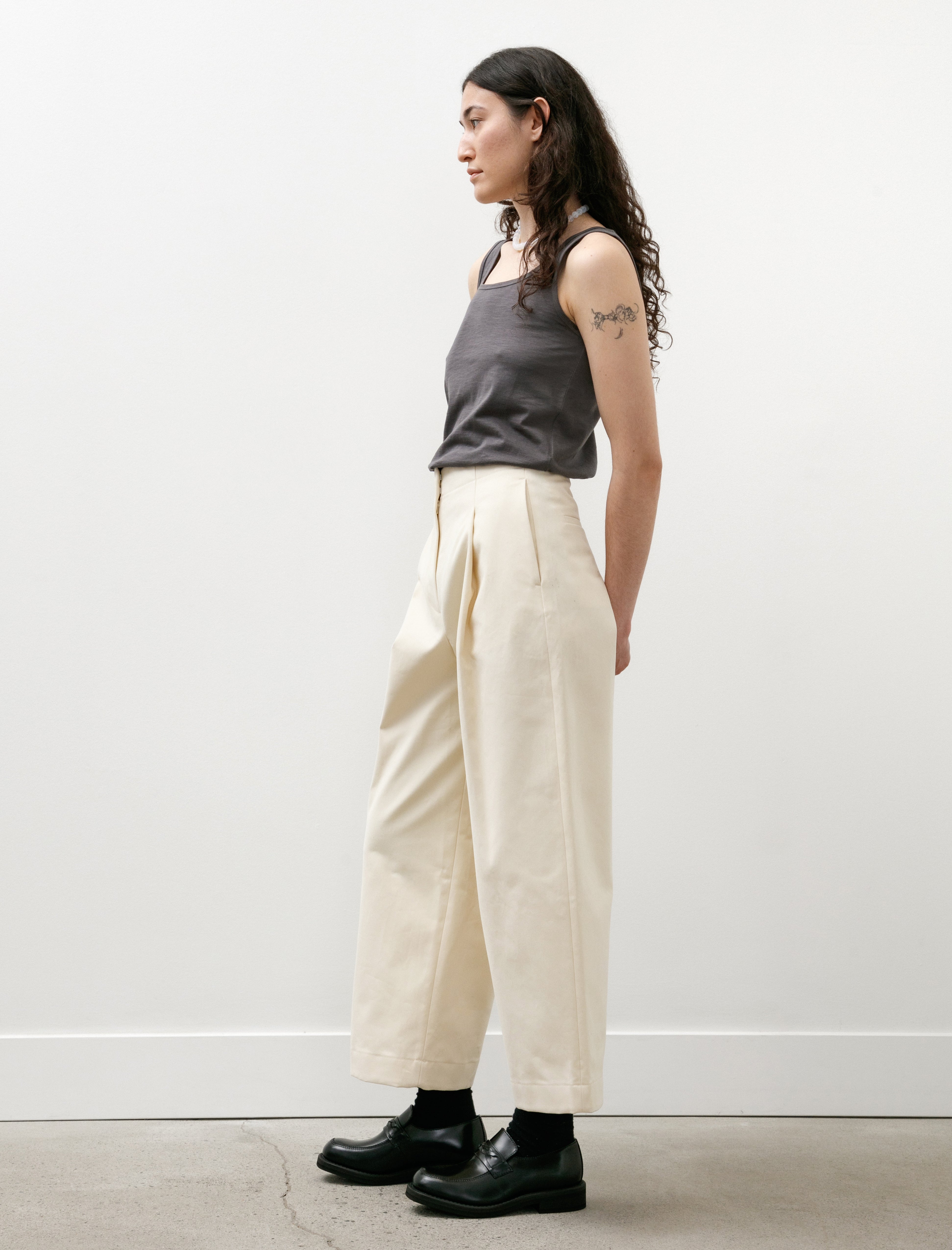 Studio Nicholson Dordoni Peached Cotton Twill Cream