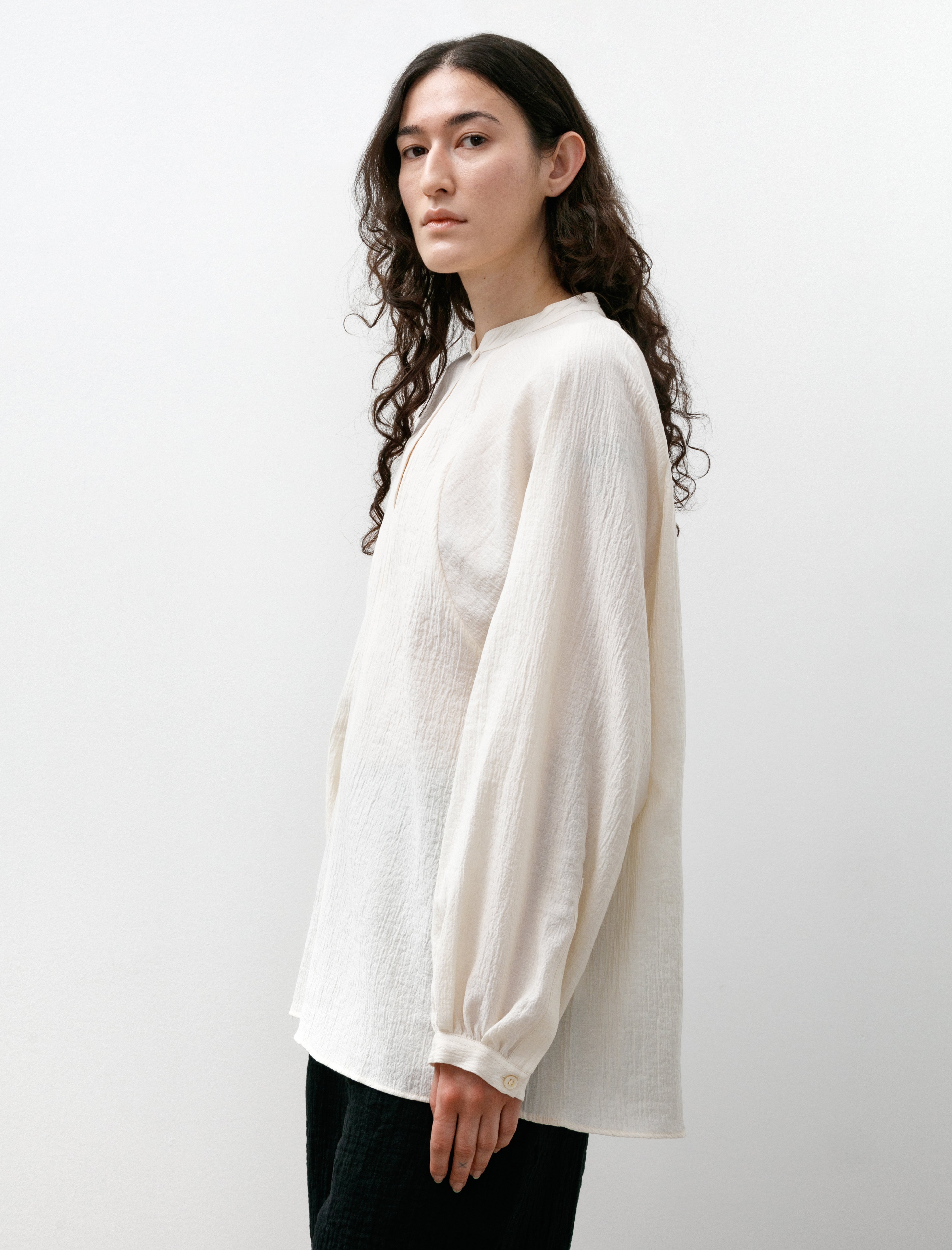 Studio Nicholson Seil Mattelasé Cotton Top Milk