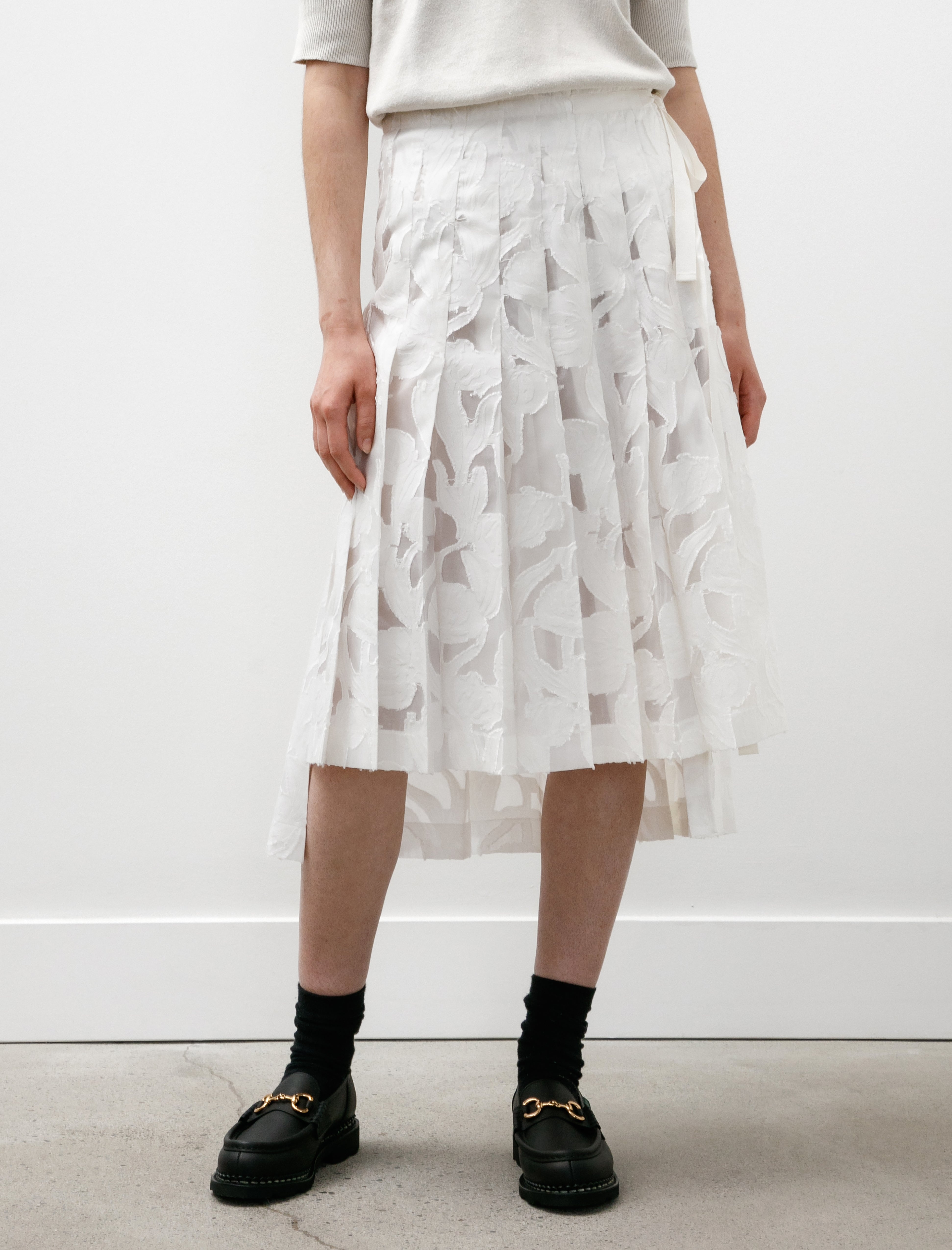 Hache Wimbledon Skirt White