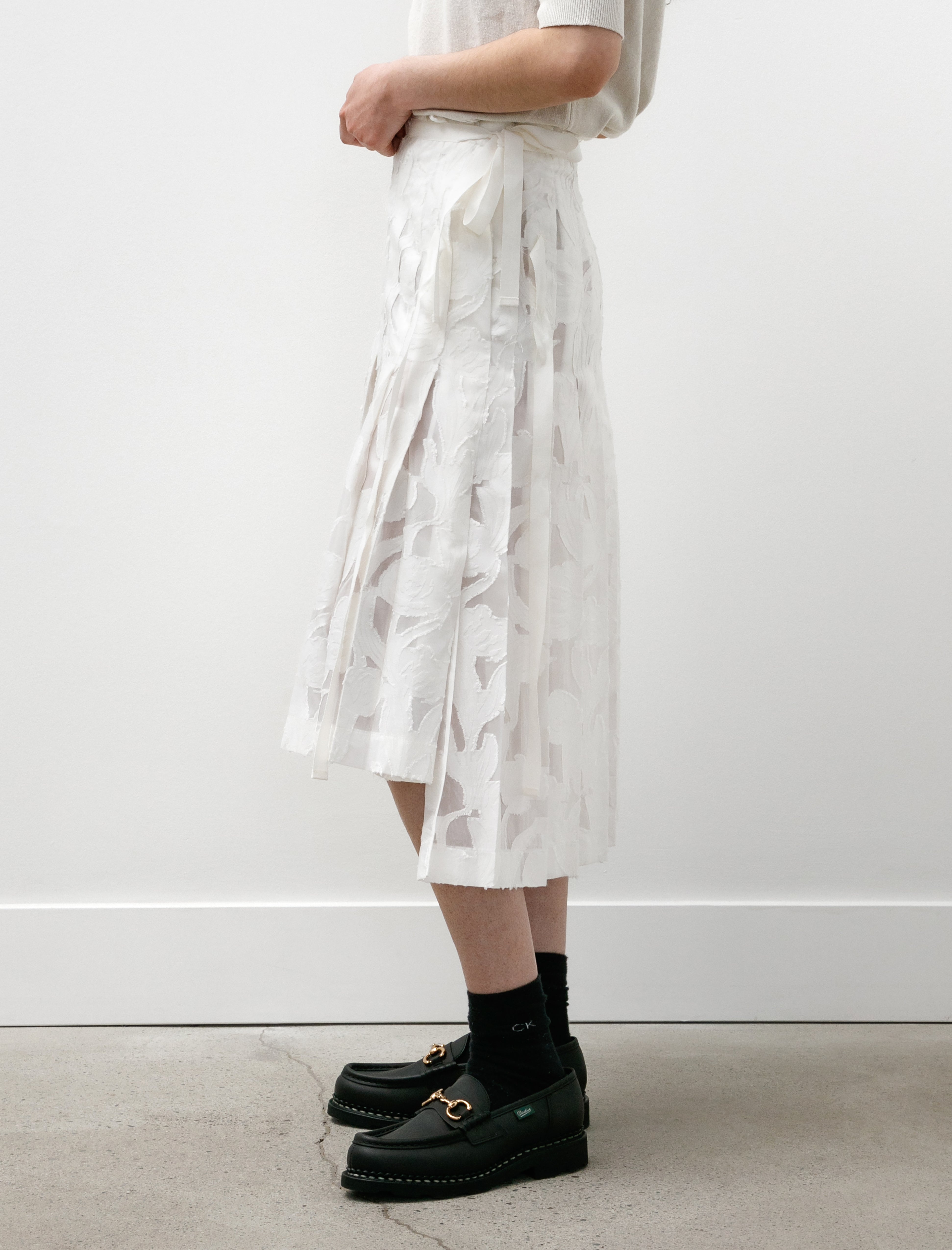 Hache Wimbledon Skirt White